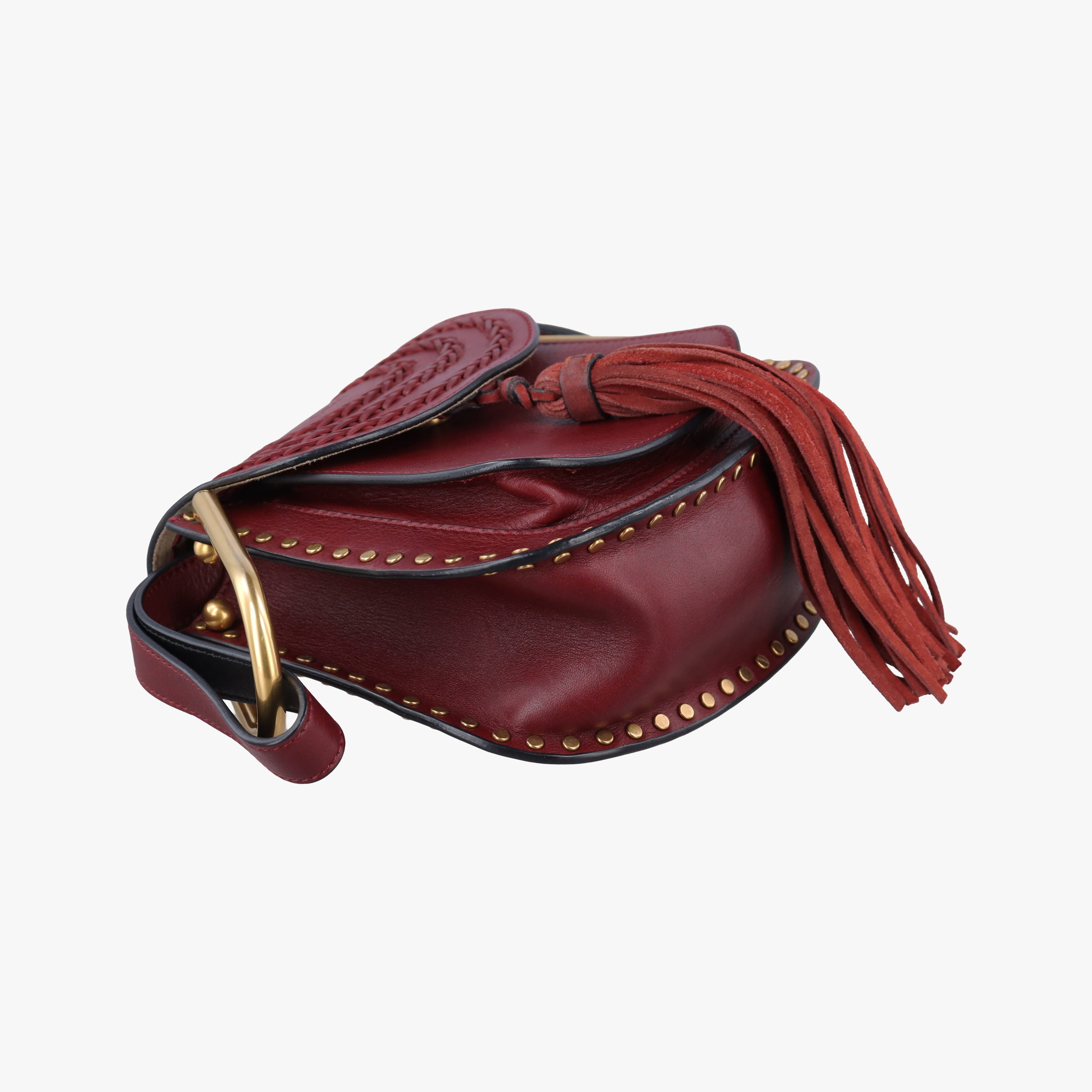 Pre-owned Chloe Hudson Burgundy leather  shoulderbag | stylenewstar