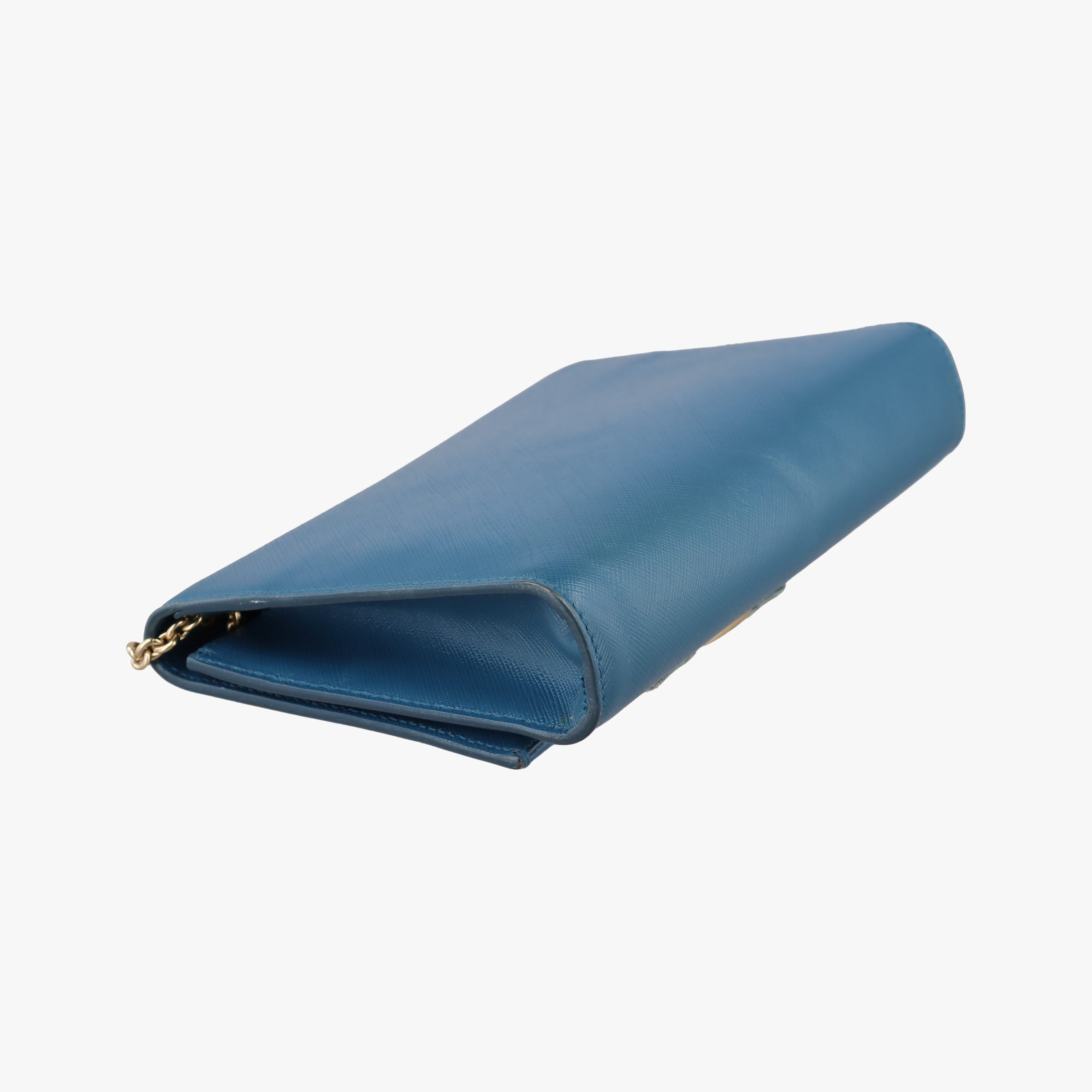 Pre-owned Ferragamo Ginny Vara Blue Leather  shoulderbag | stylenewstar