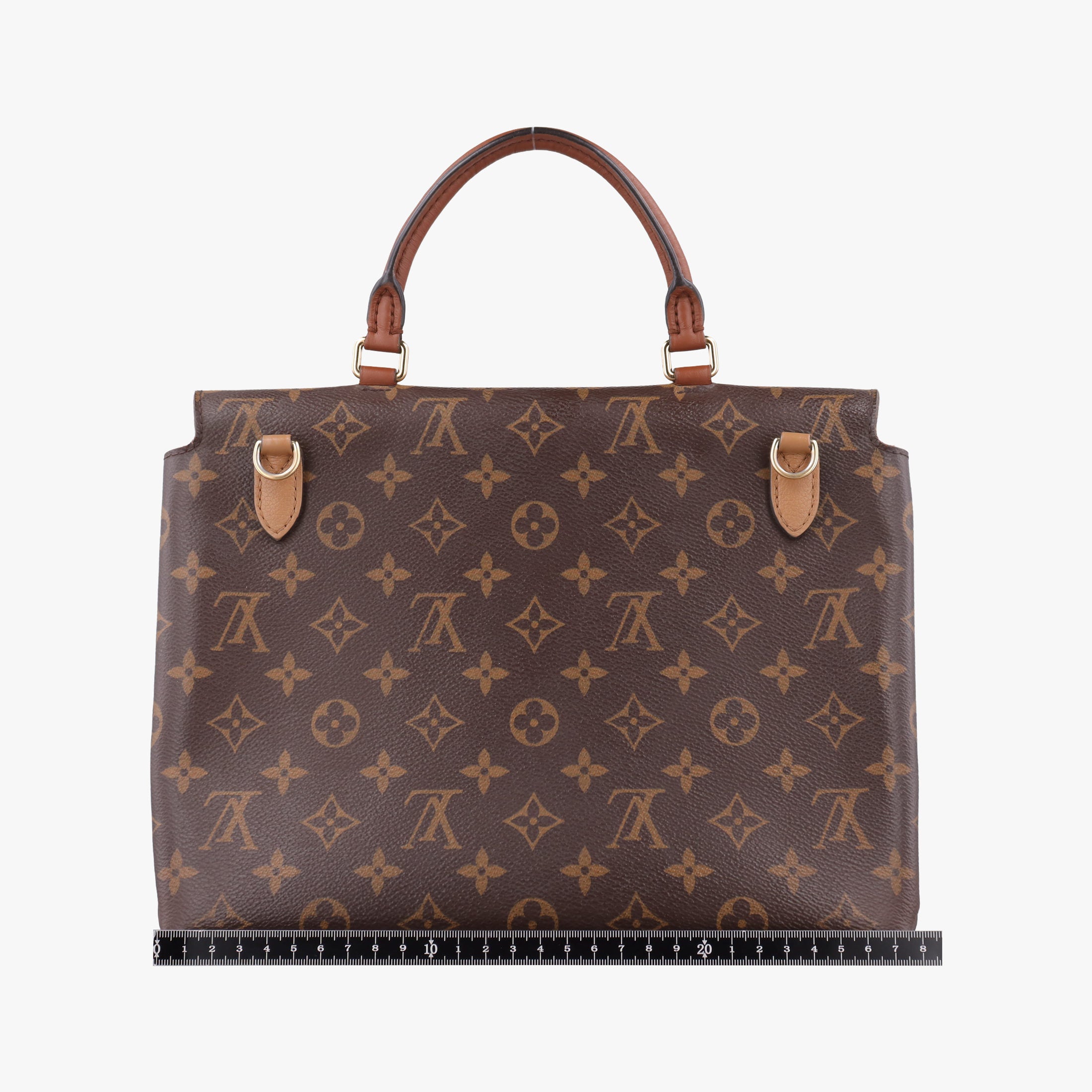 Pre-owned Louis Vuitton MARIGNAN brown×SESAME Monogram Canvas×calf leather M44259 shoulderbag | stylenewstar
