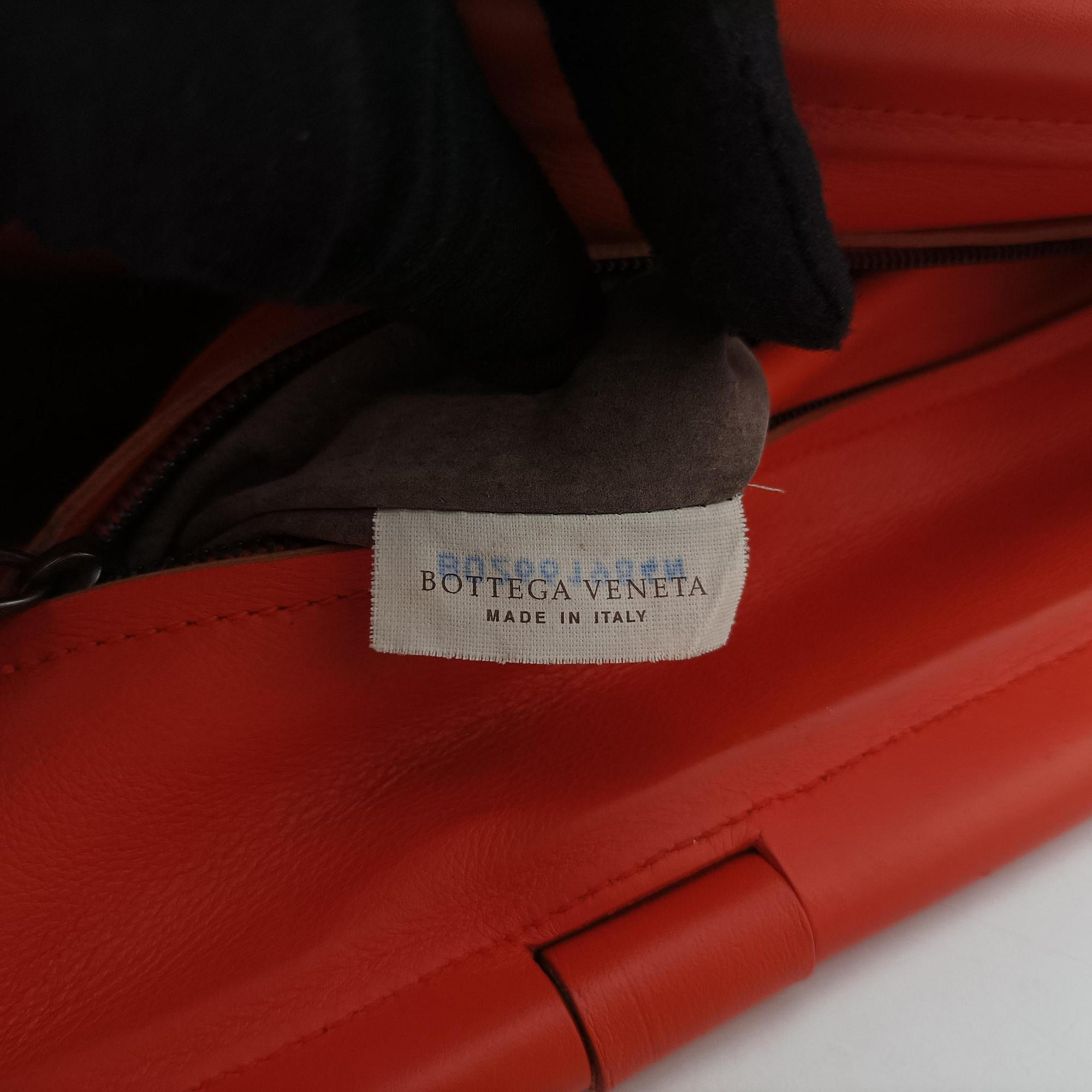 Vintage Bottega Veneta Intrecciato Orange lambskin  handbag | stylenewstar