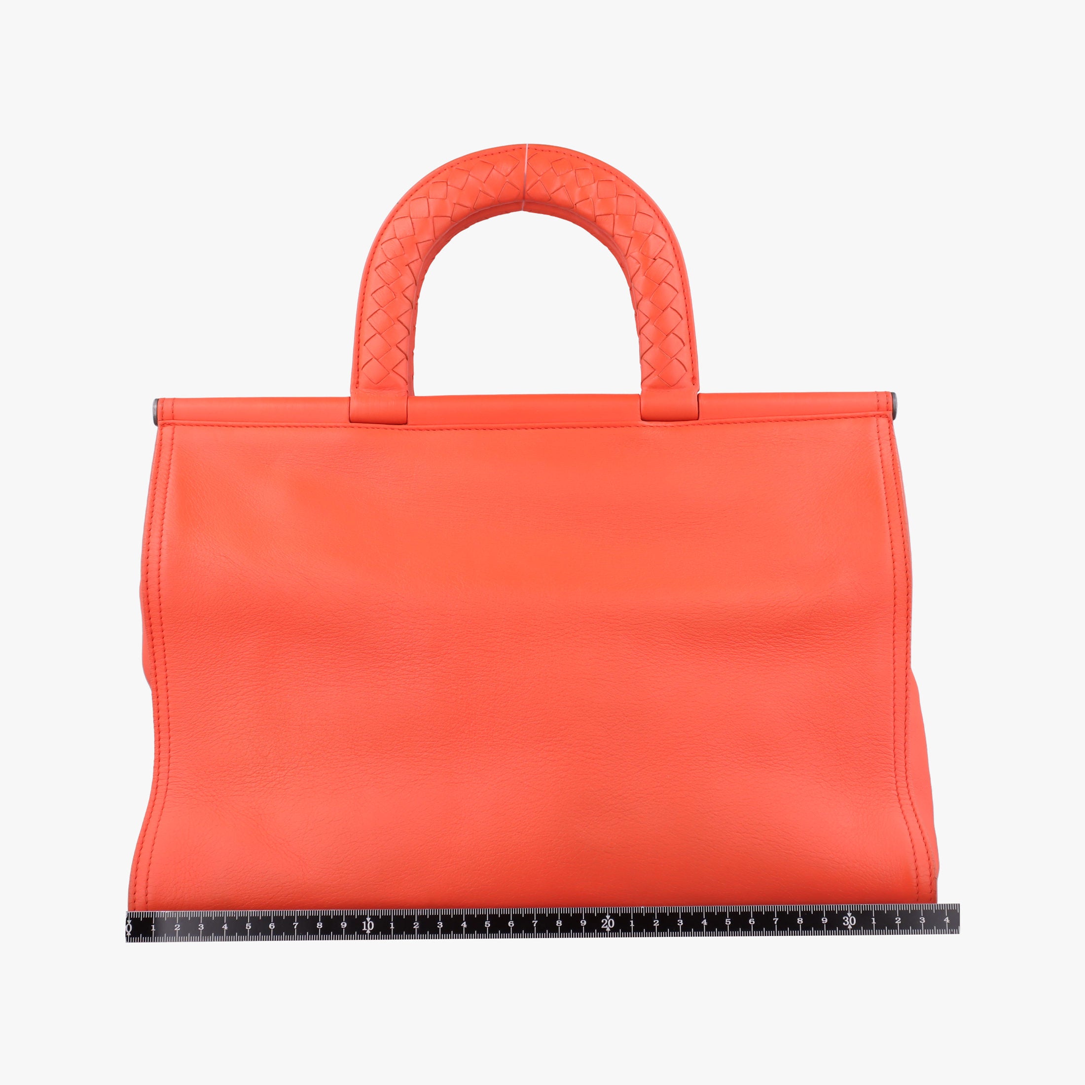 Vintage Bottega Veneta Intrecciato Orange lambskin  handbag | stylenewstar