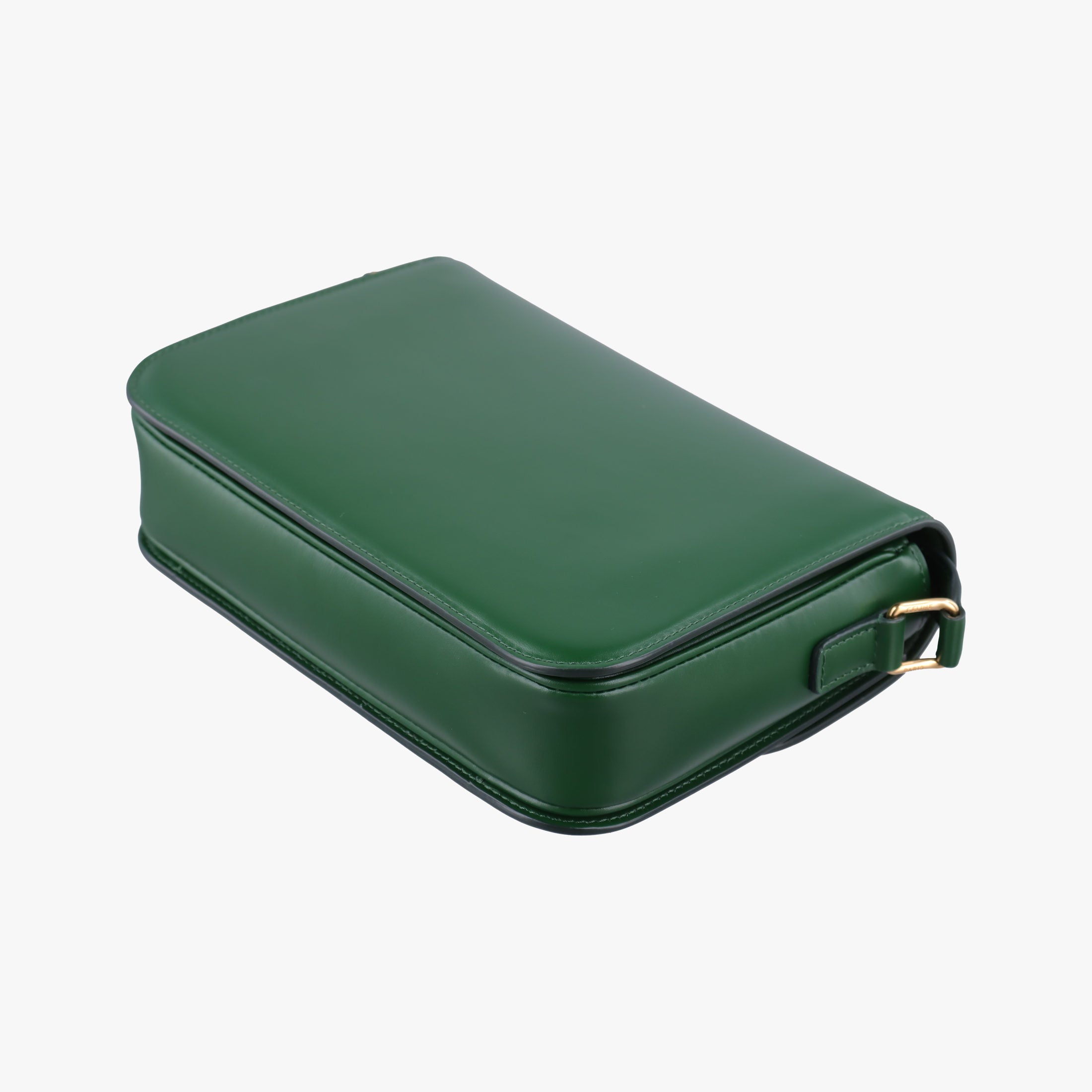 Secondhand Celine Triomphe Green Leather  shoulderbag | stylenewstar