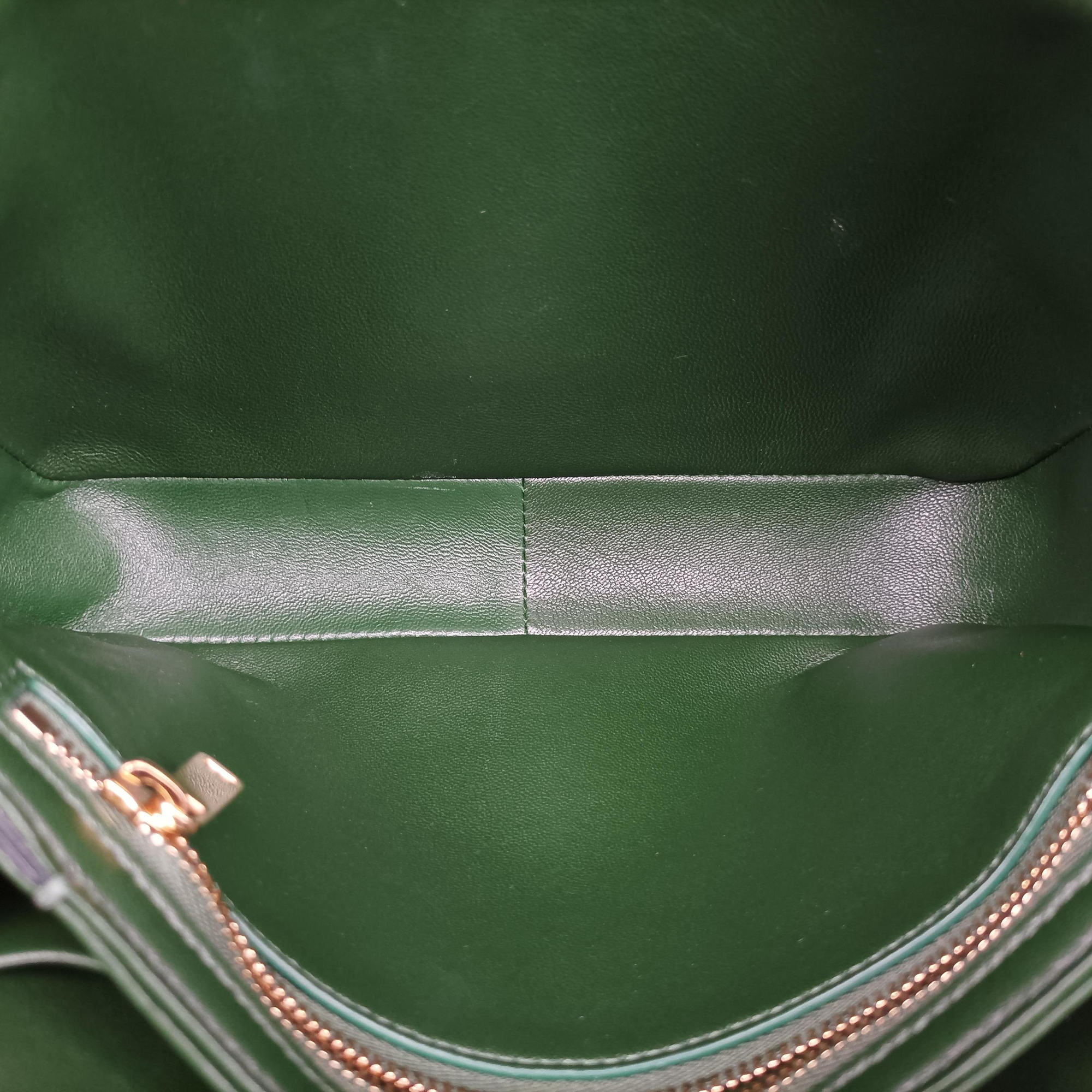 Secondhand Celine Triomphe Green Leather  shoulderbag | stylenewstar