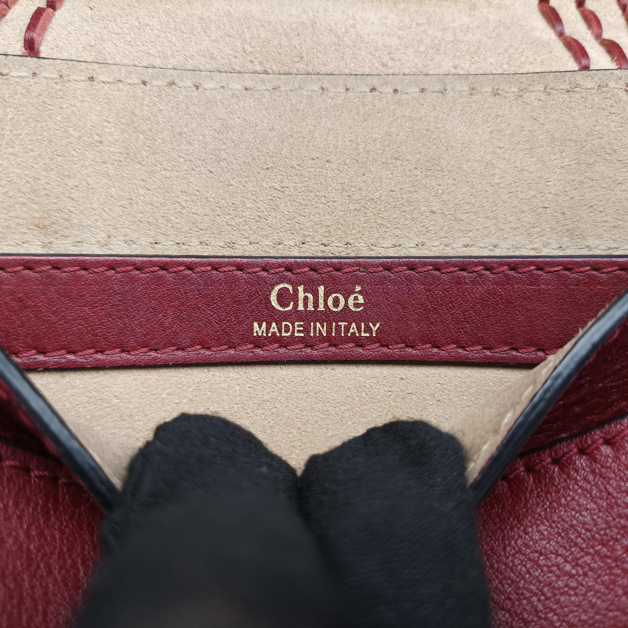 Secondhand Chloe Hudson Burgundy leather  shoulderbag | stylenewstar