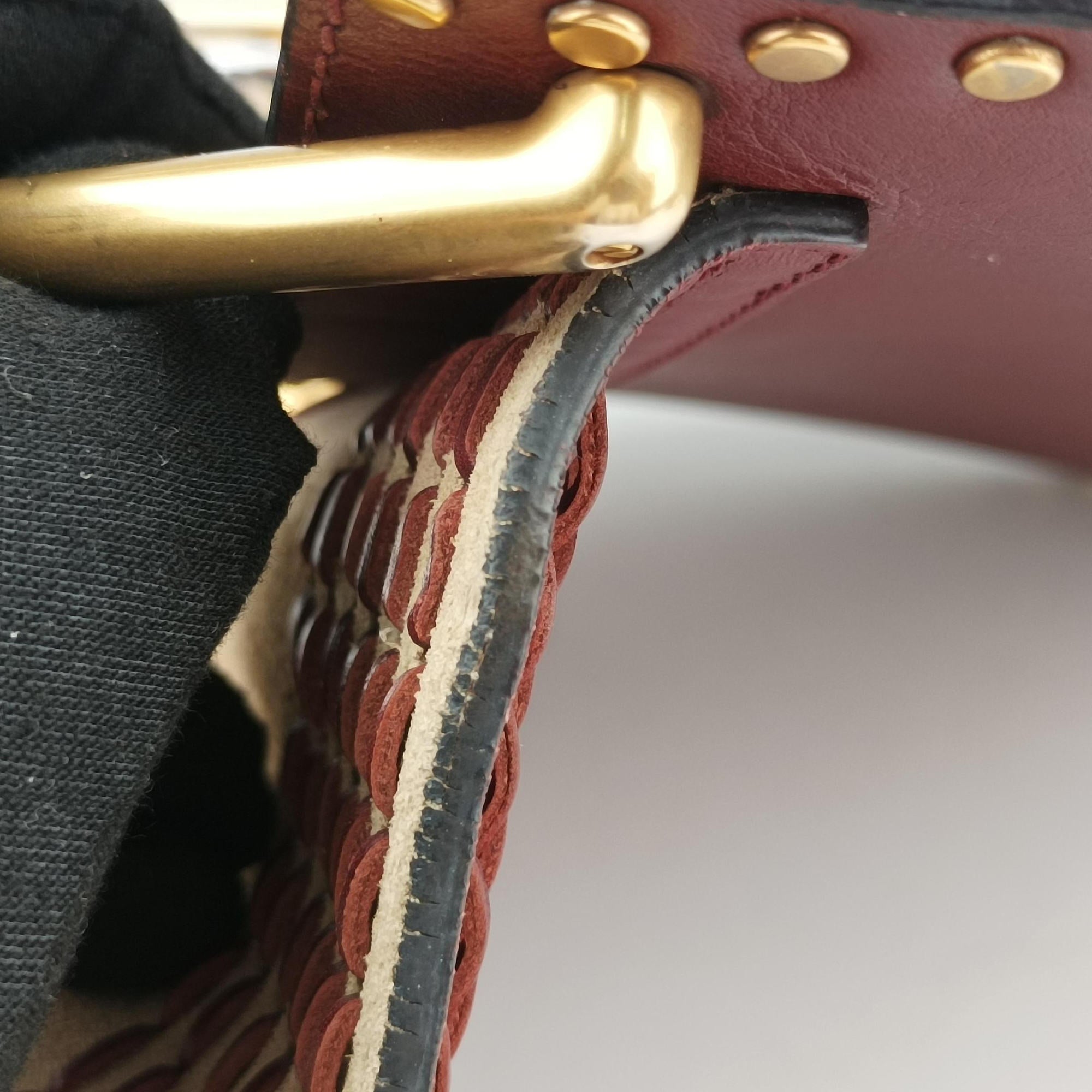 Secondhand Chloe Hudson Burgundy leather  shoulderbag | stylenewstar