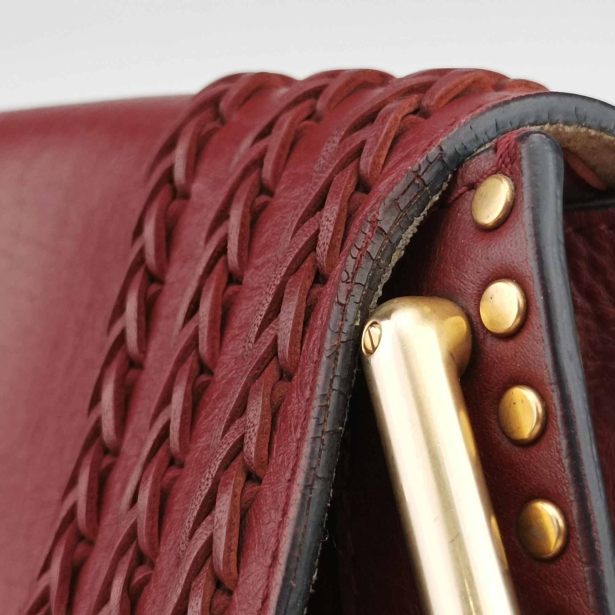 Secondhand Chloe Hudson Burgundy leather  shoulderbag | stylenewstar
