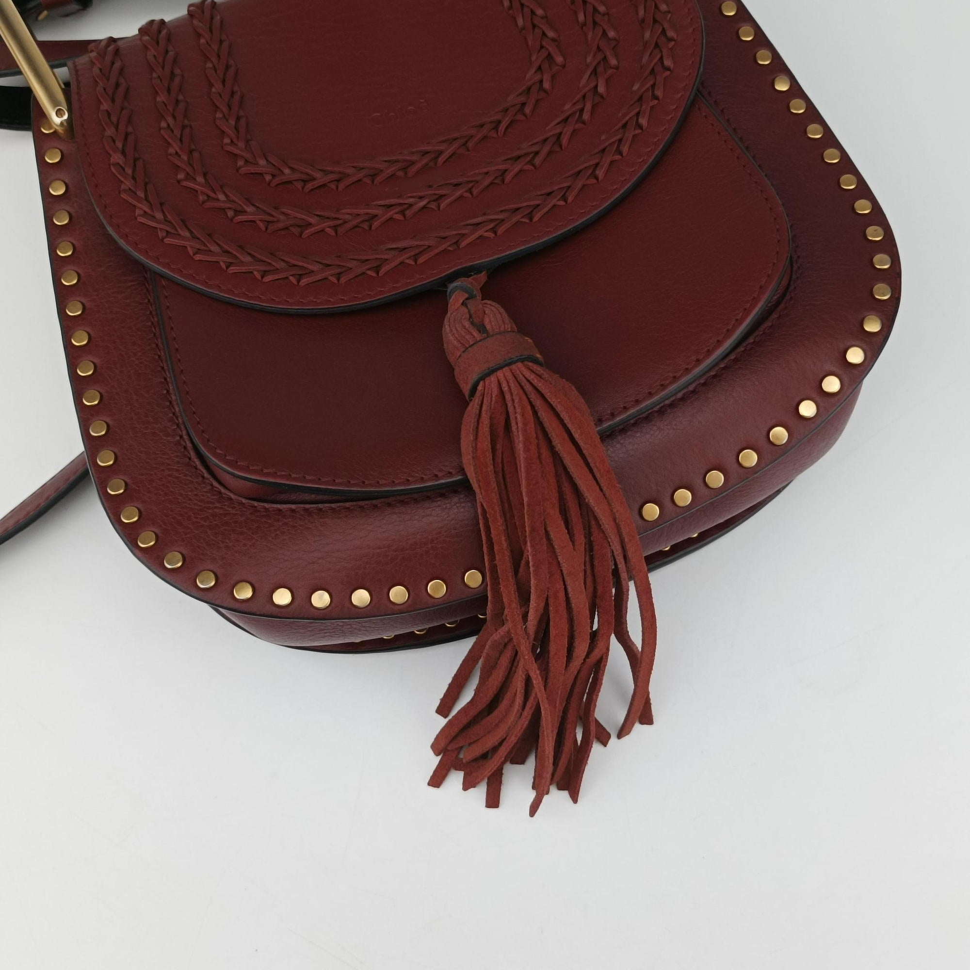 Secondhand Chloe Hudson Burgundy leather  shoulderbag | stylenewstar
