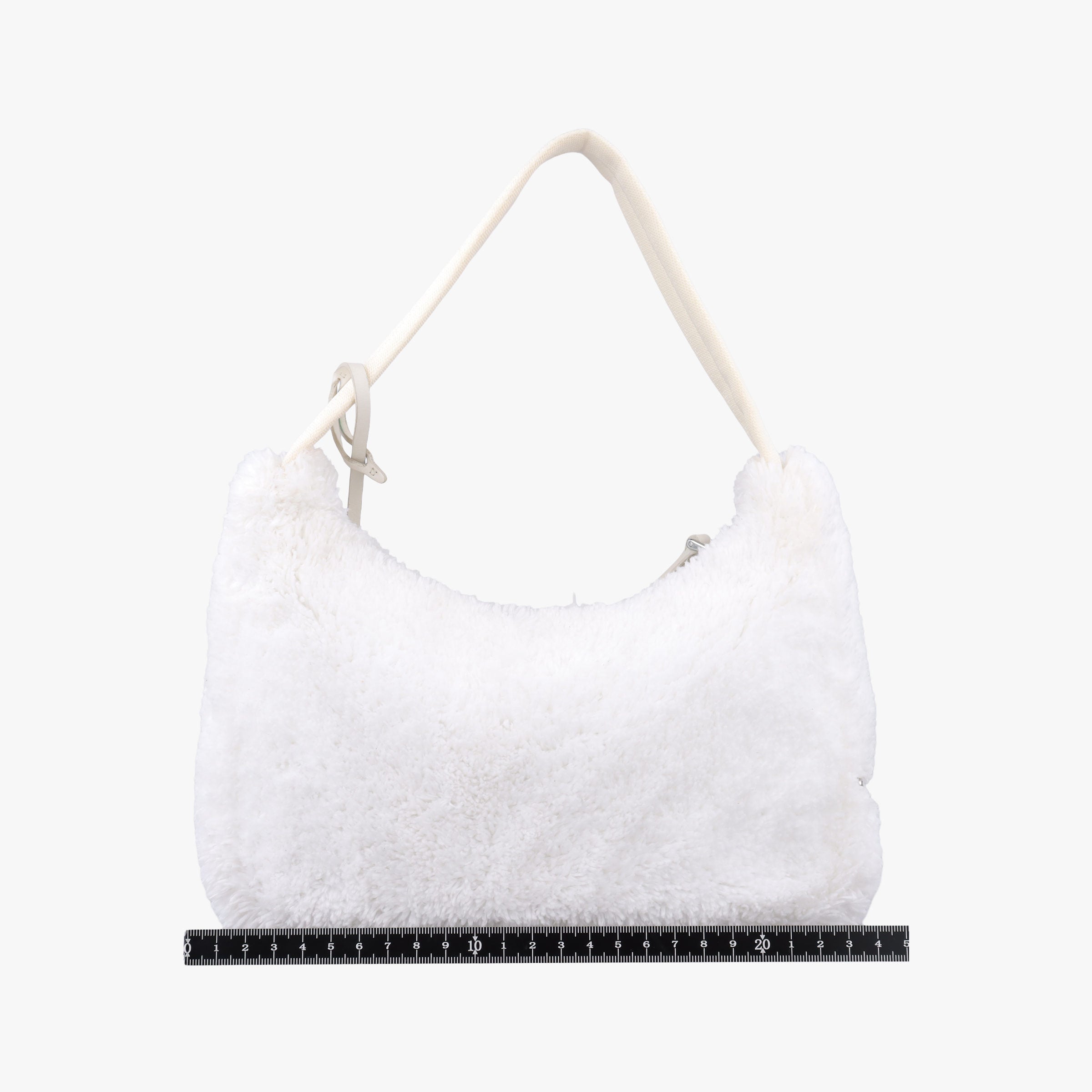 Vintage Prada Re-Edition2000 White Terry cloth 1NE515 handbag | stylenewstar