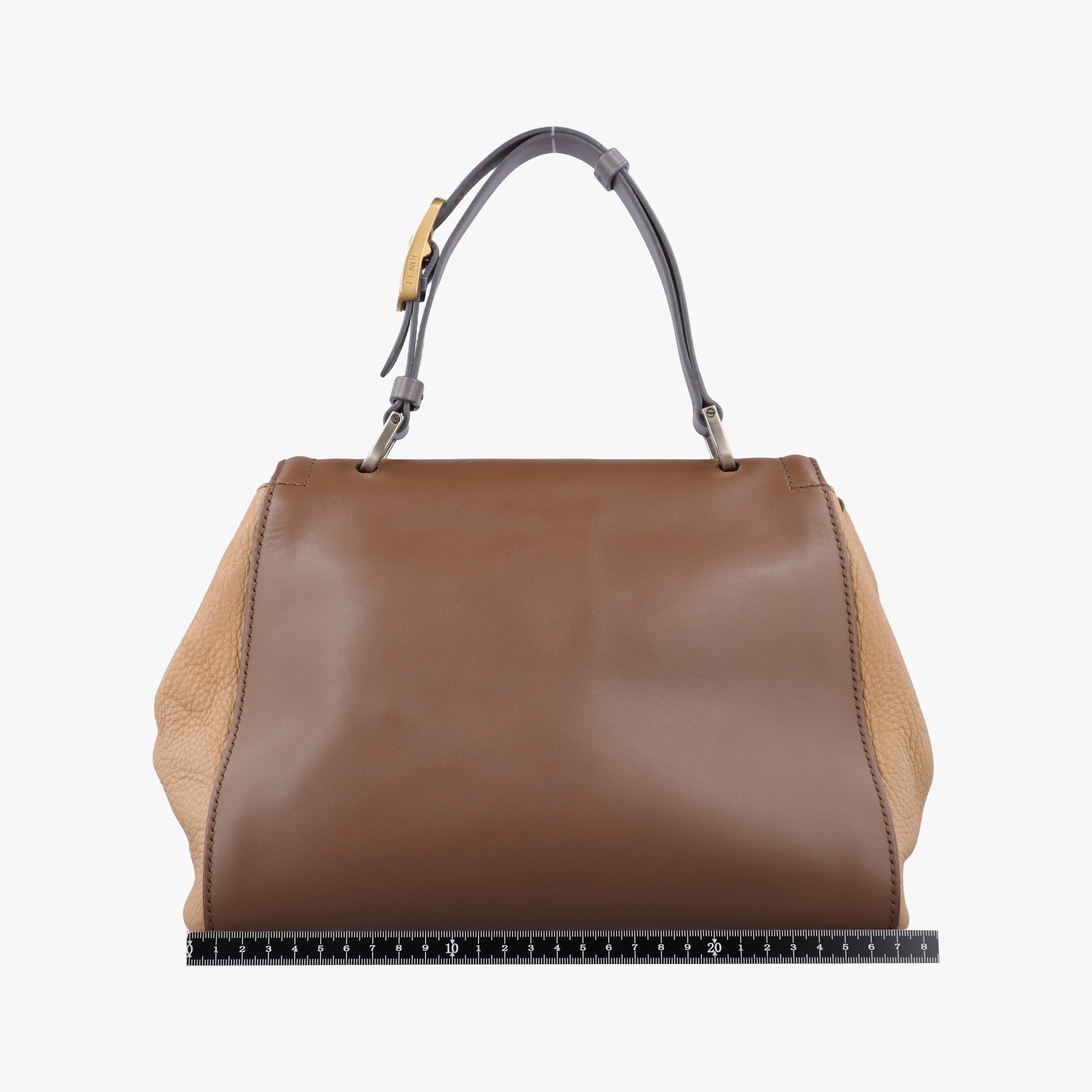 Vintage Fendi SILVANA Brown × Beige Leather 8BN234 shoulderbag | stylenewstar