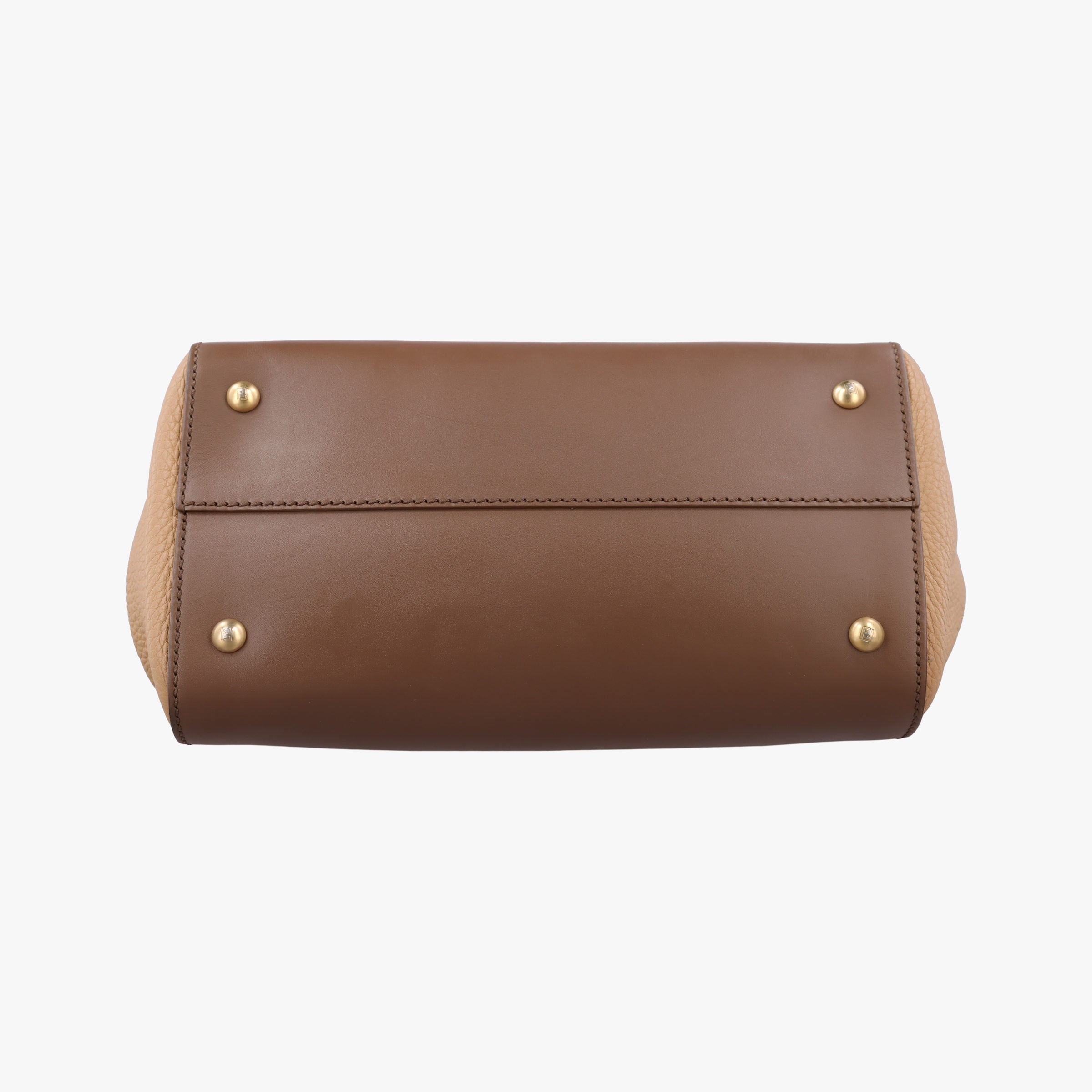 Vintage Fendi SILVANA Brown × Beige Leather 8BN234 shoulderbag | stylenewstar