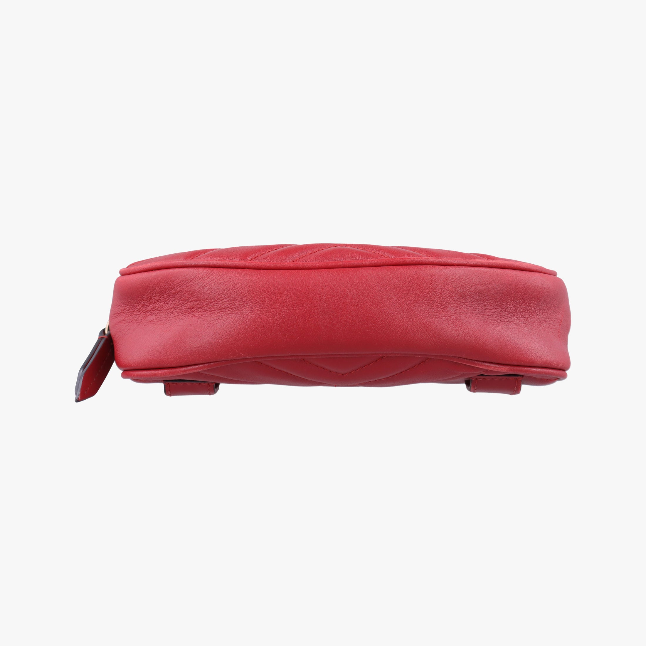Pre-owned Gucci GG Marmont Red Leather 476434 bum bag/waist bag | stylenewstar