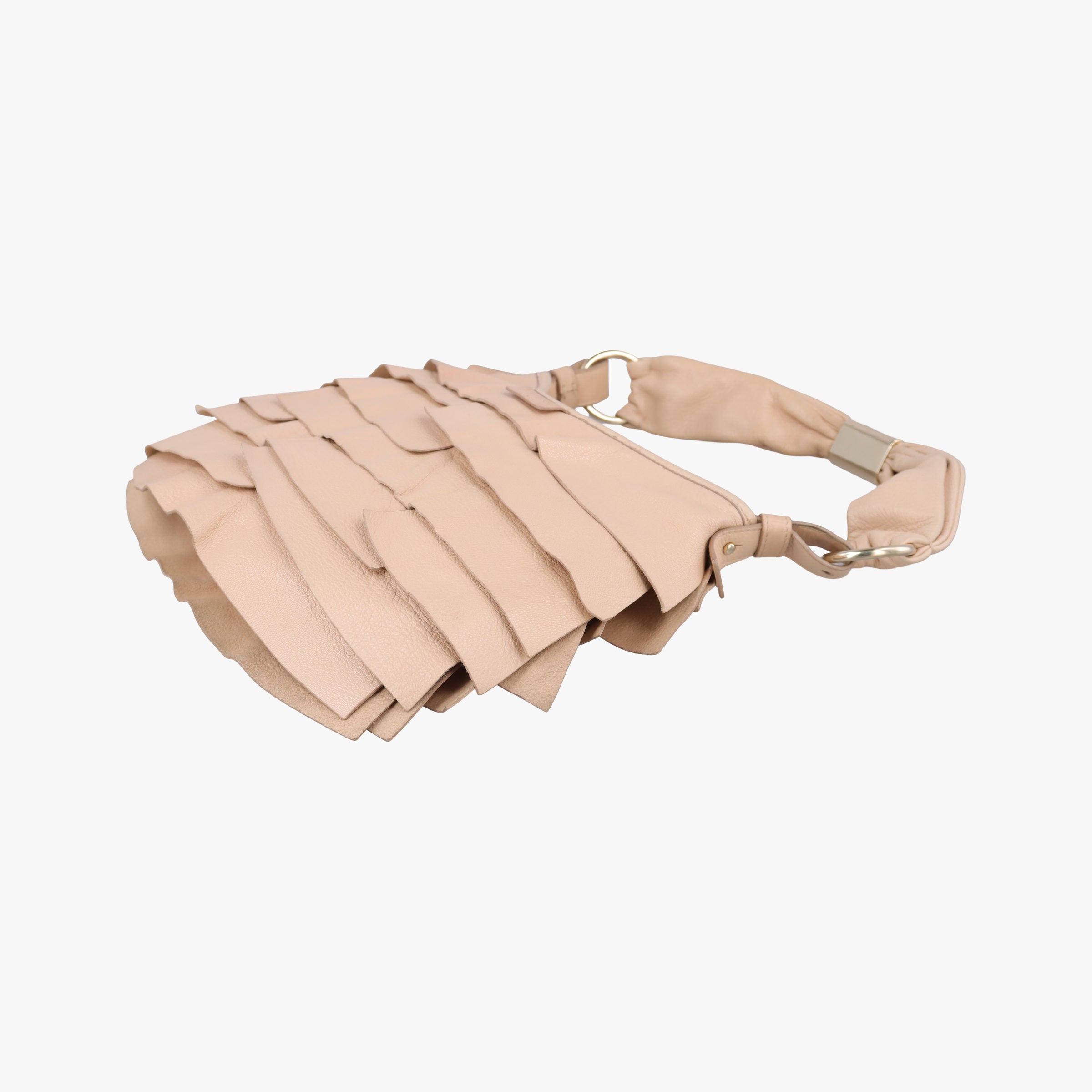 Pre-owned Yves Saint Laurent Mombasa Beige Leather 122245 handbag | stylenewstar