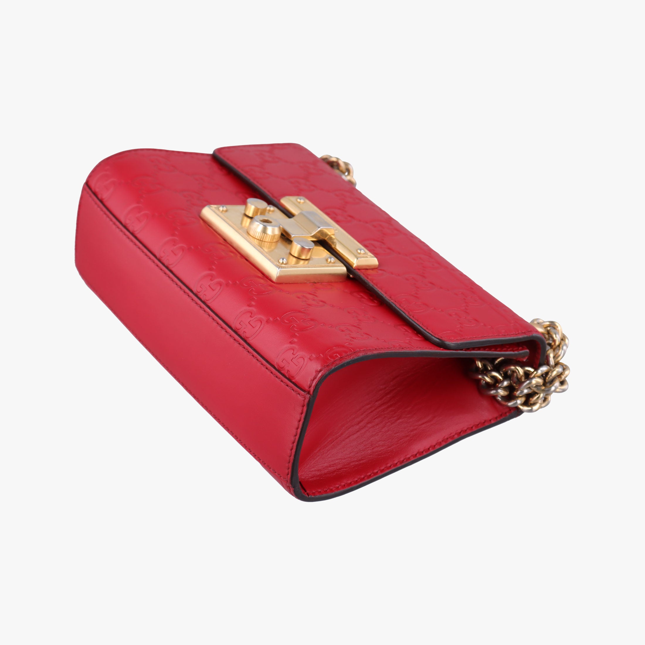 Vintage Gucci Padlock Red Leather 409487 shoulderbag | stylenewstar