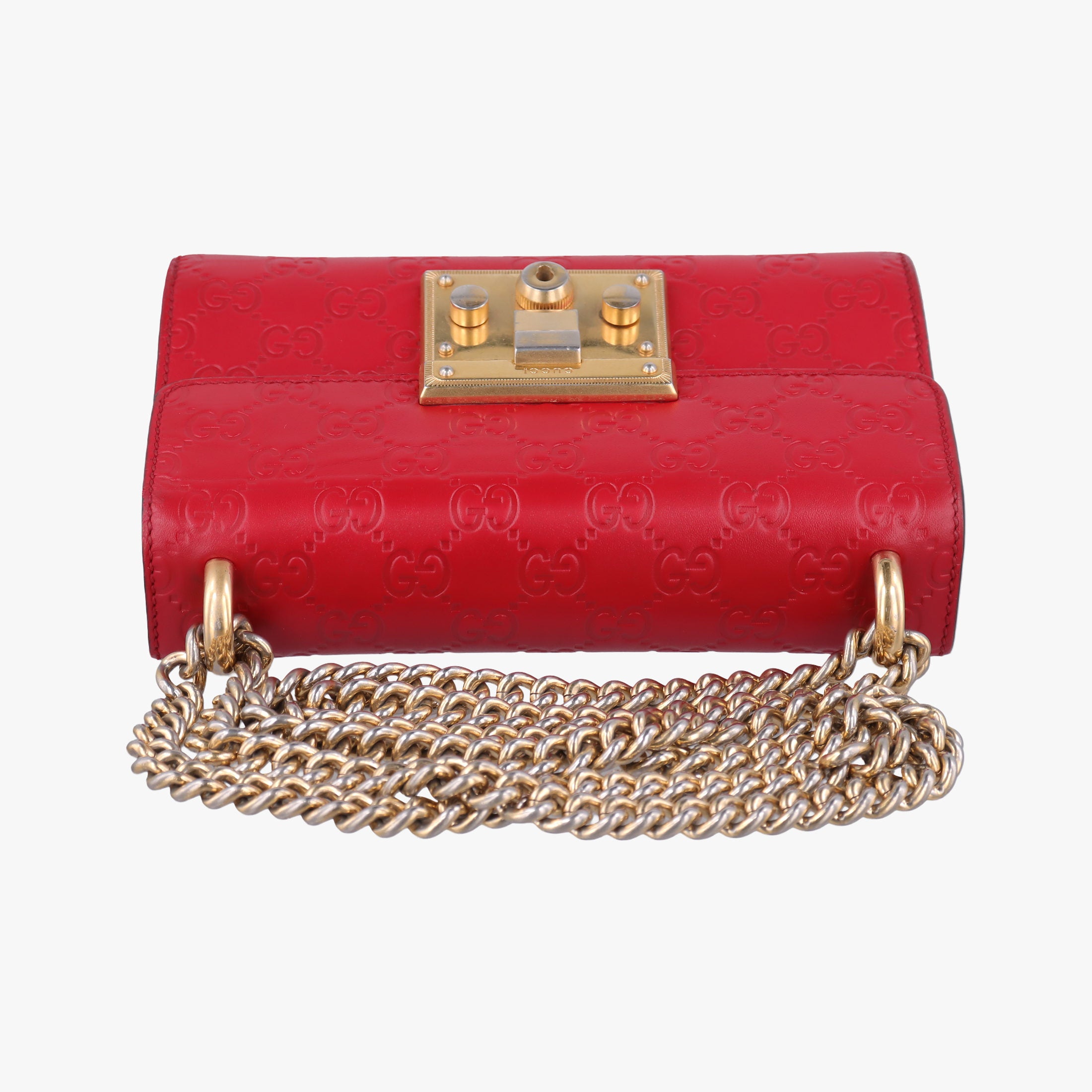 Vintage Gucci Padlock Red Leather 409487 shoulderbag | stylenewstar