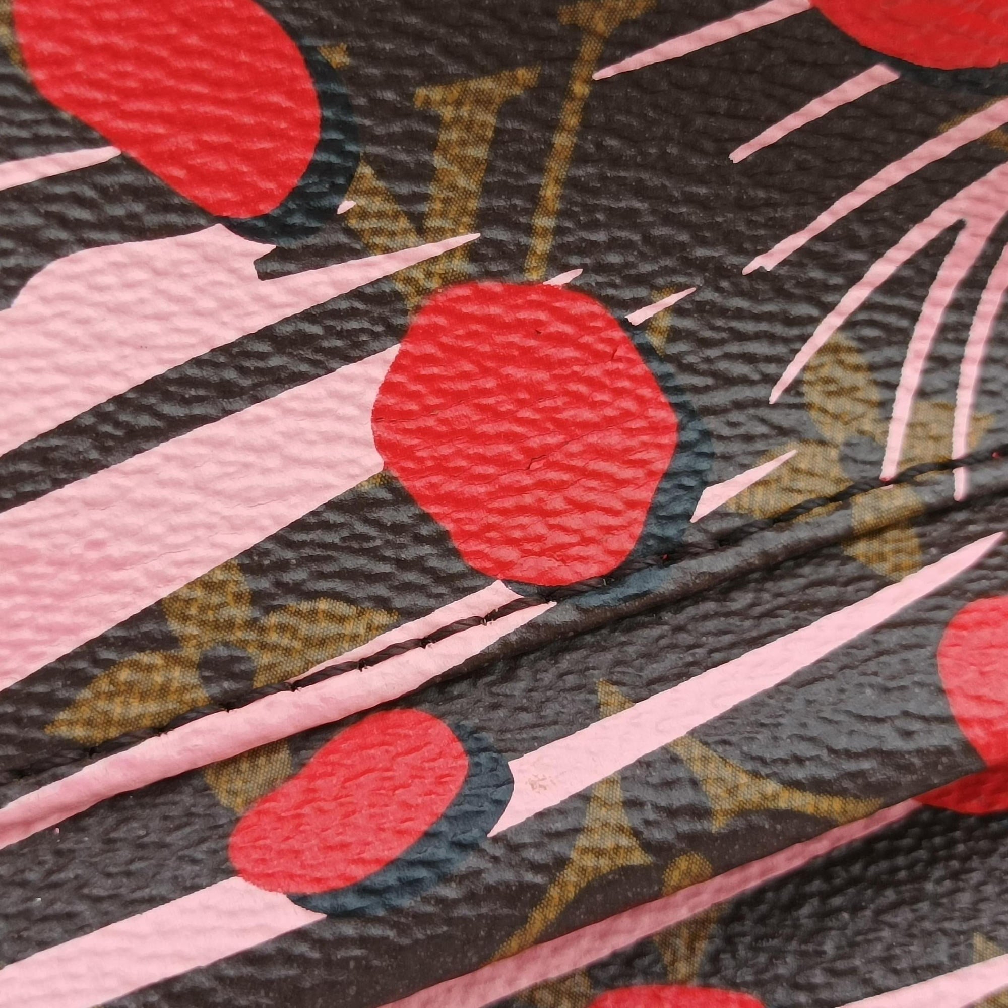 Secondhand Louis Vuitton Palm Springs PM brown×SUGAR PINK POPPY Monogram Jungle dot M41981 backpack/rucksack | stylenewstar