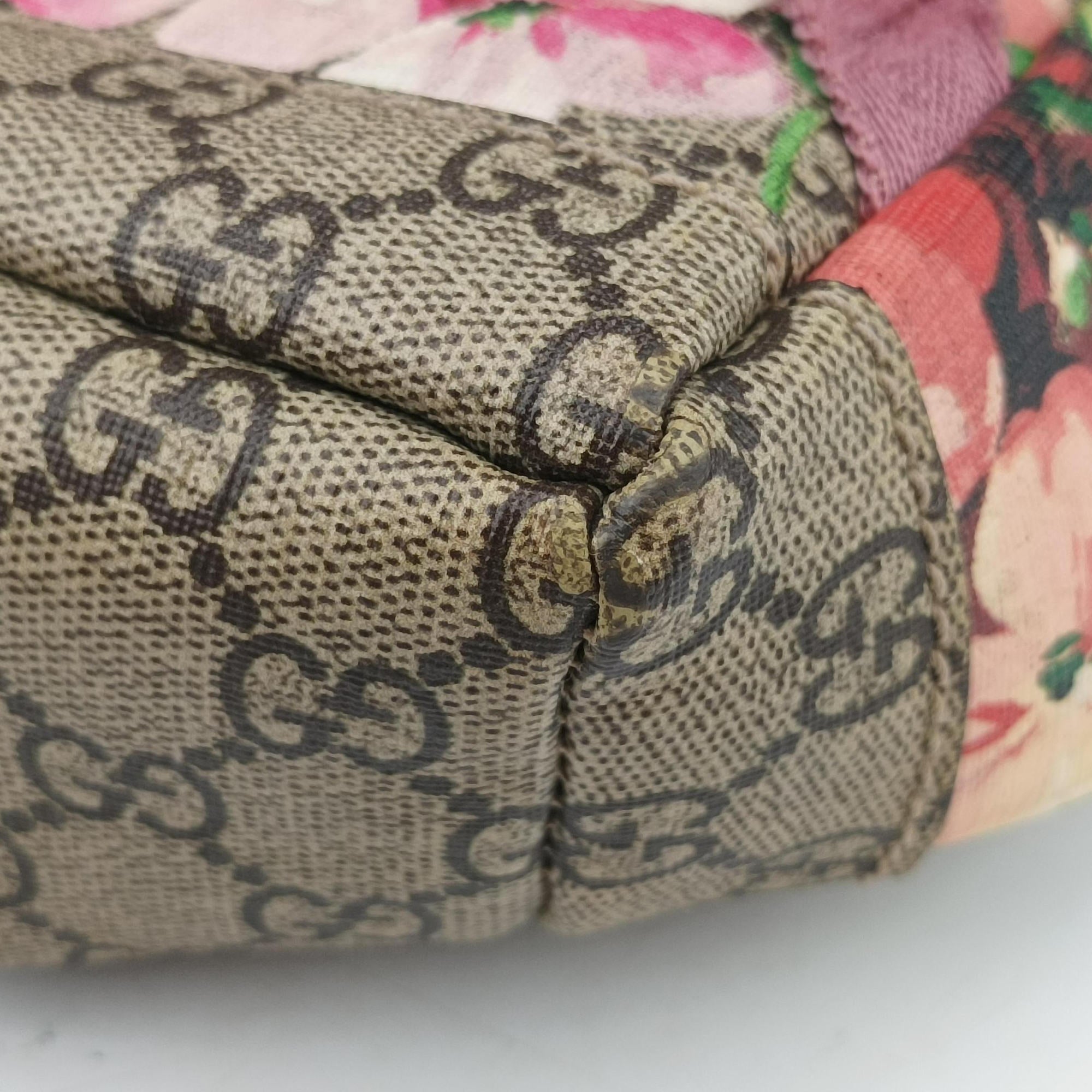 Pre-owned Gucci GG Blooms Beige×multi PVC coated canvas 410544 backpack/rucksack | stylenewstar