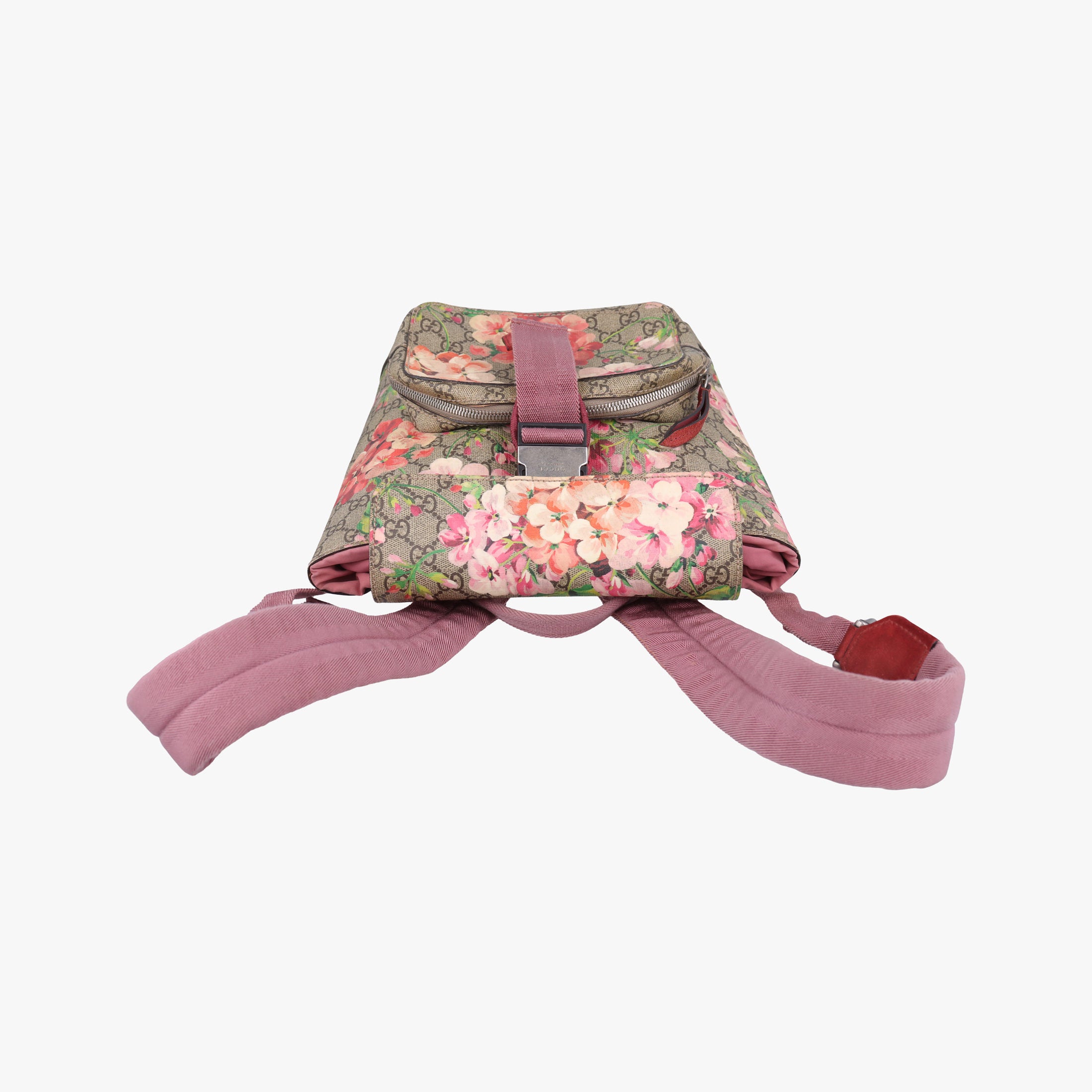 Pre-owned Gucci GG Blooms Beige×multi PVC coated canvas 410544 backpack/rucksack | stylenewstar