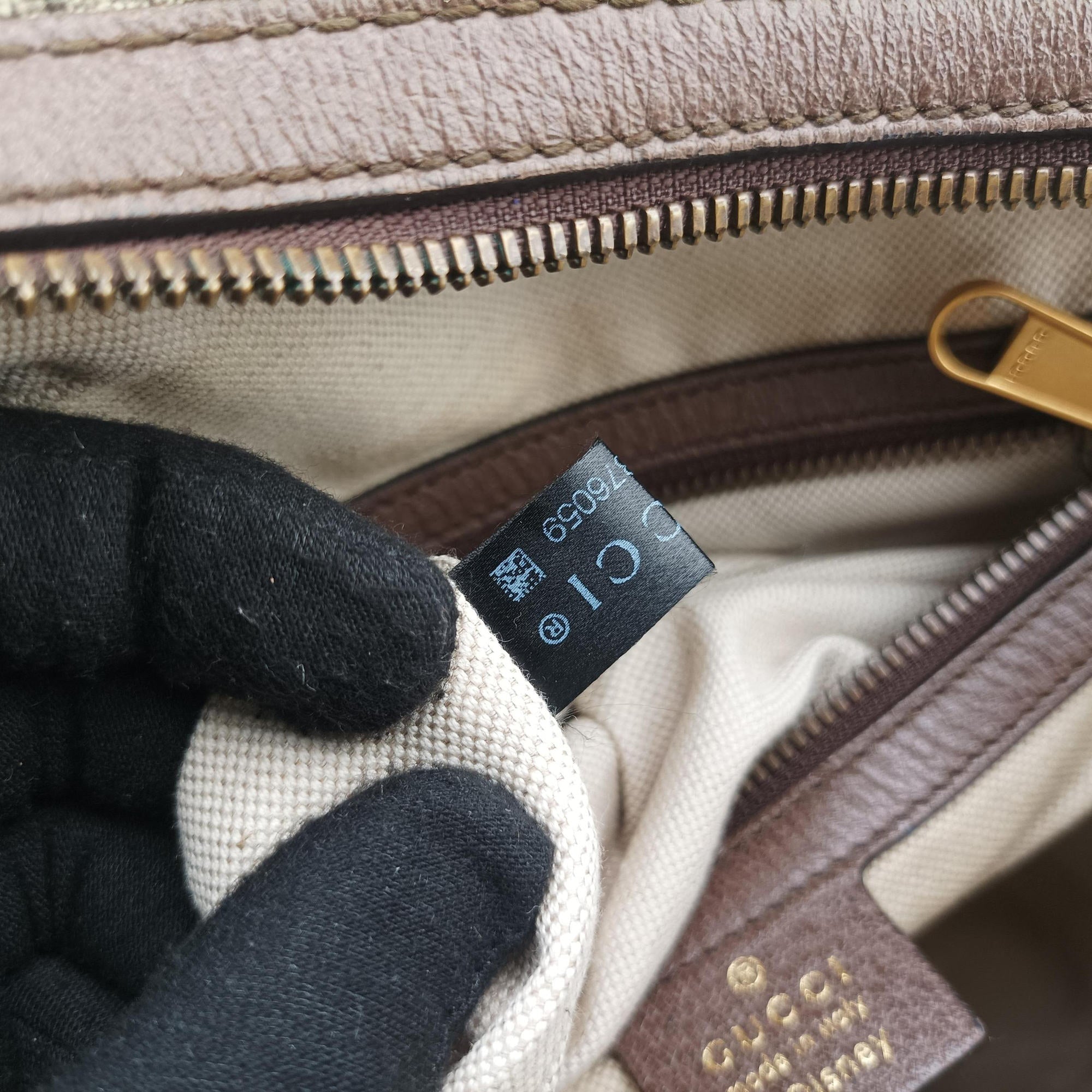 Pre-owned Gucci The Three Little Pigs Brown PVC coated canvas×leather 552884 backpack/rucksack | stylenewstar