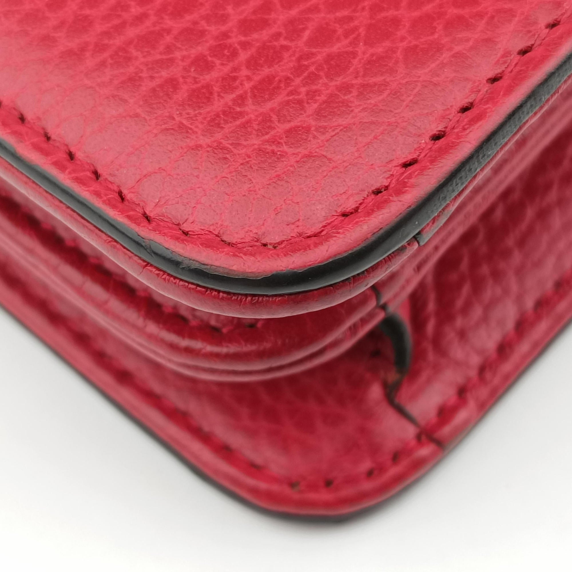 Vintage Gucci Interlocking G Red Leather 510304 shoulderbag | stylenewstar