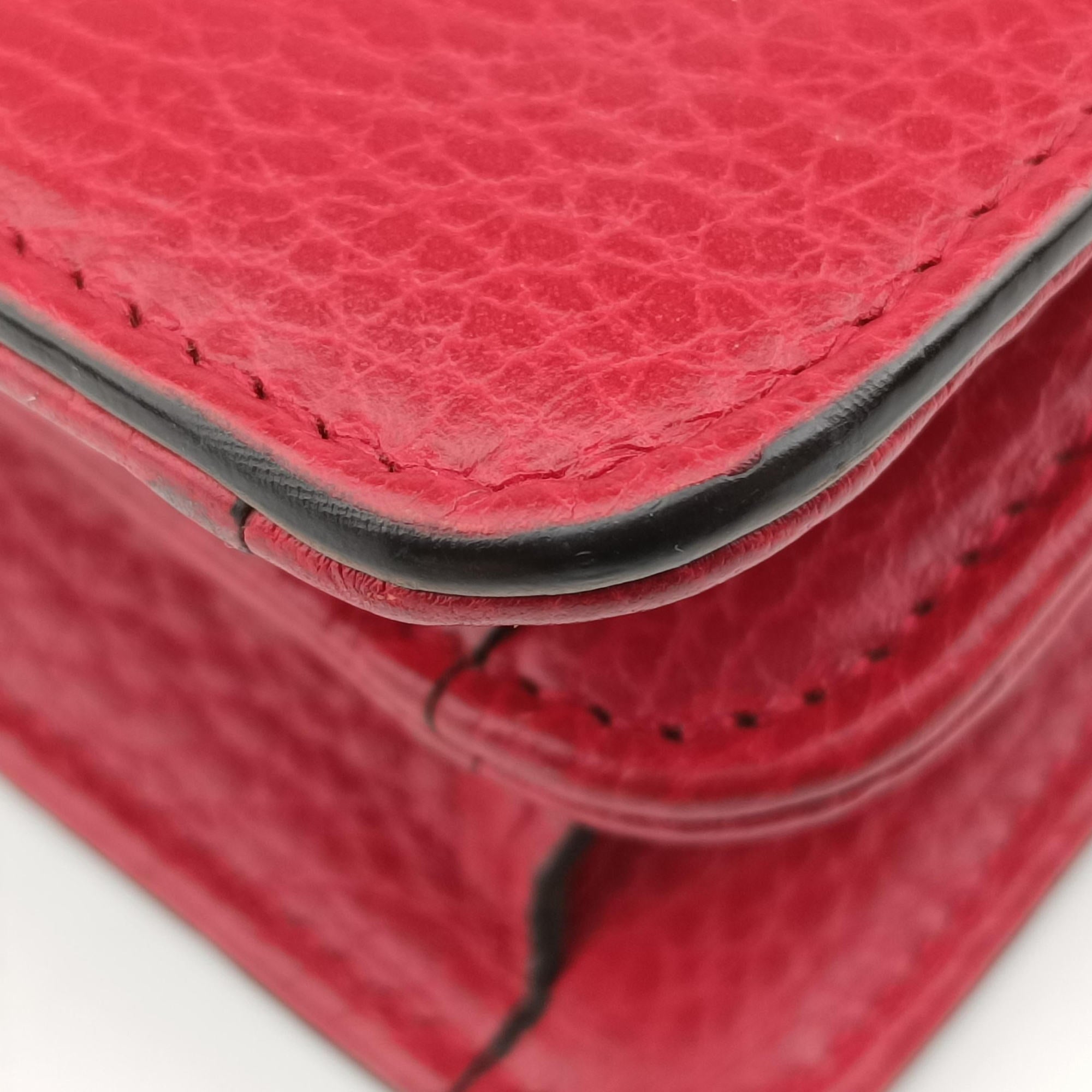Vintage Gucci Interlocking G Red Leather 510304 shoulderbag | stylenewstar