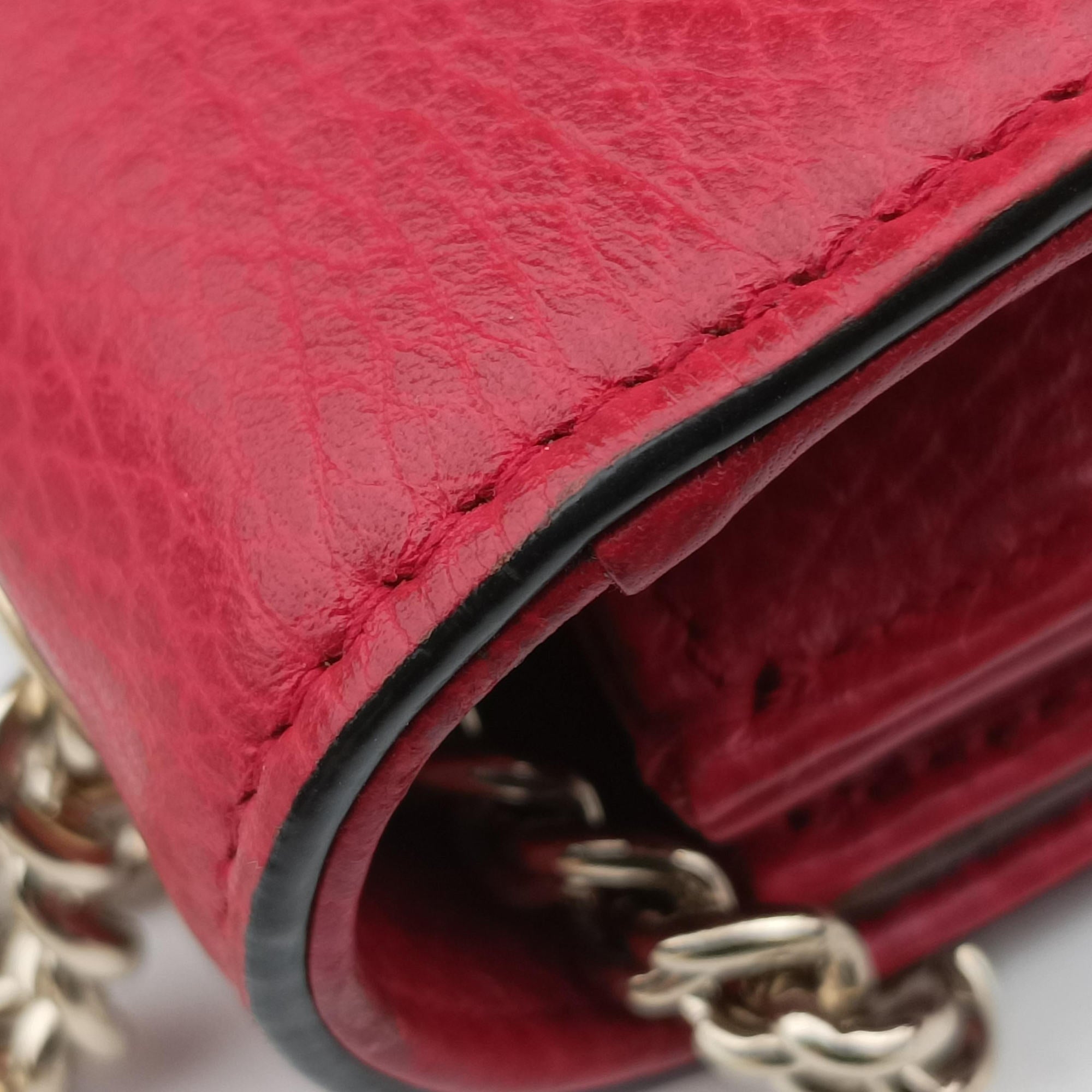 Vintage Gucci Interlocking G Red Leather 510304 shoulderbag | stylenewstar