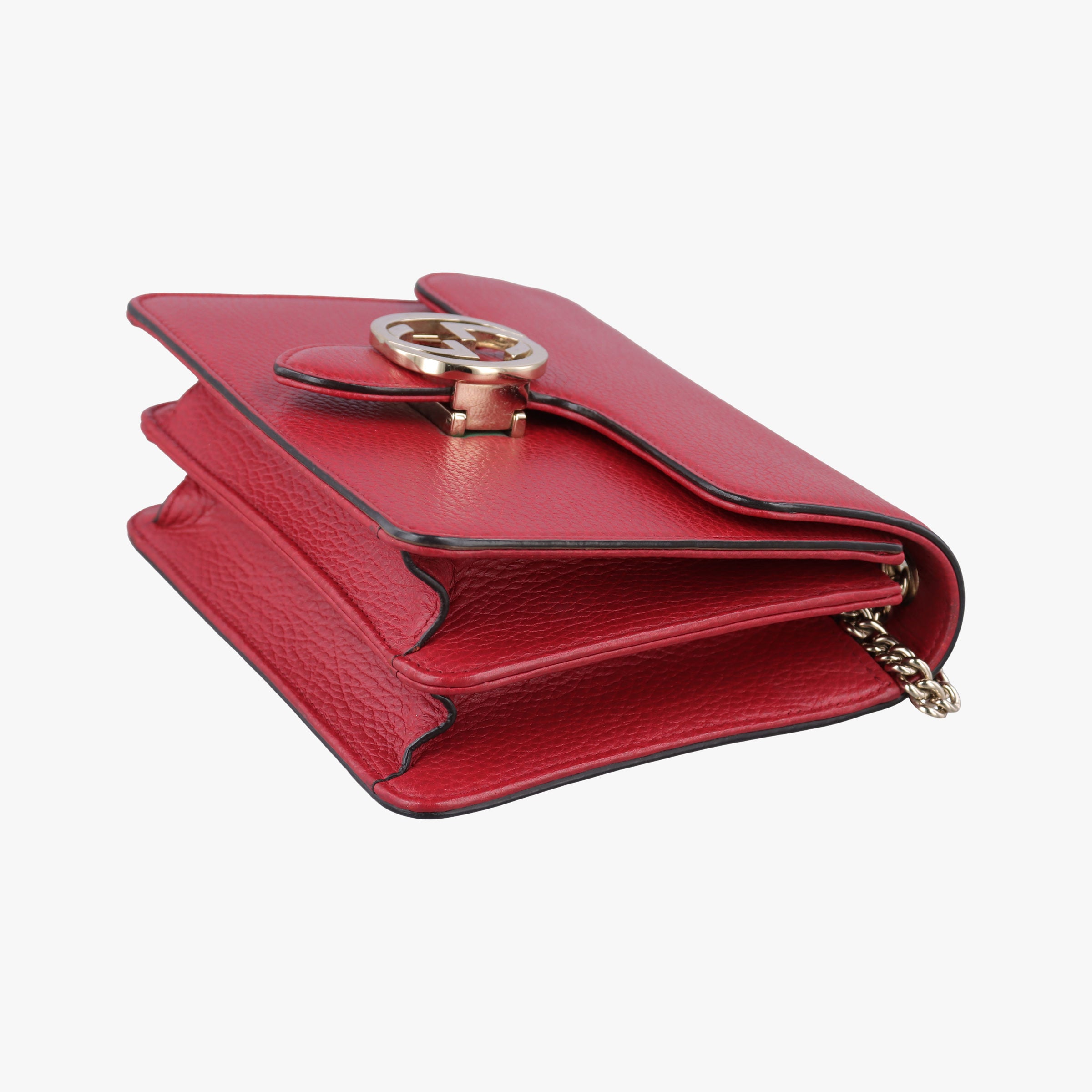 Vintage Gucci Interlocking G Red Leather 510304 shoulderbag | stylenewstar