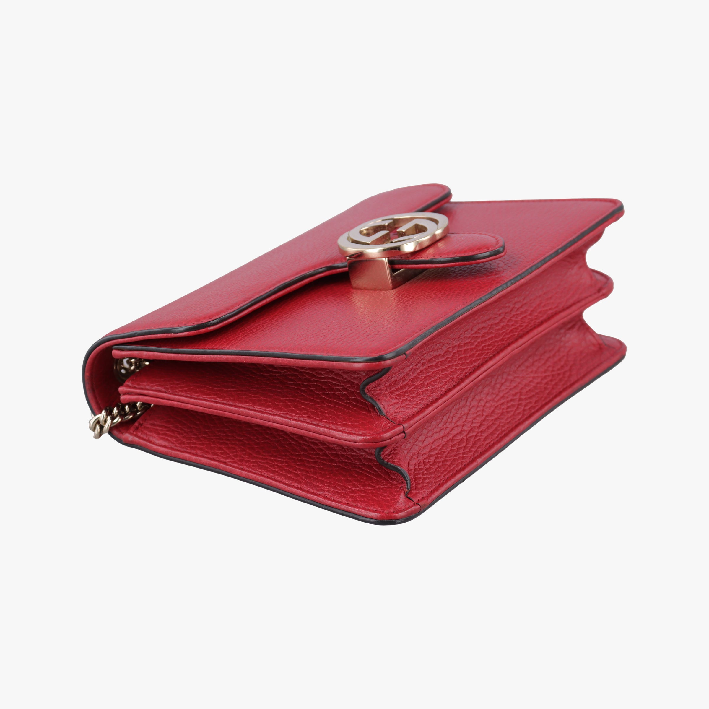 Vintage Gucci Interlocking G Red Leather 510304 shoulderbag | stylenewstar