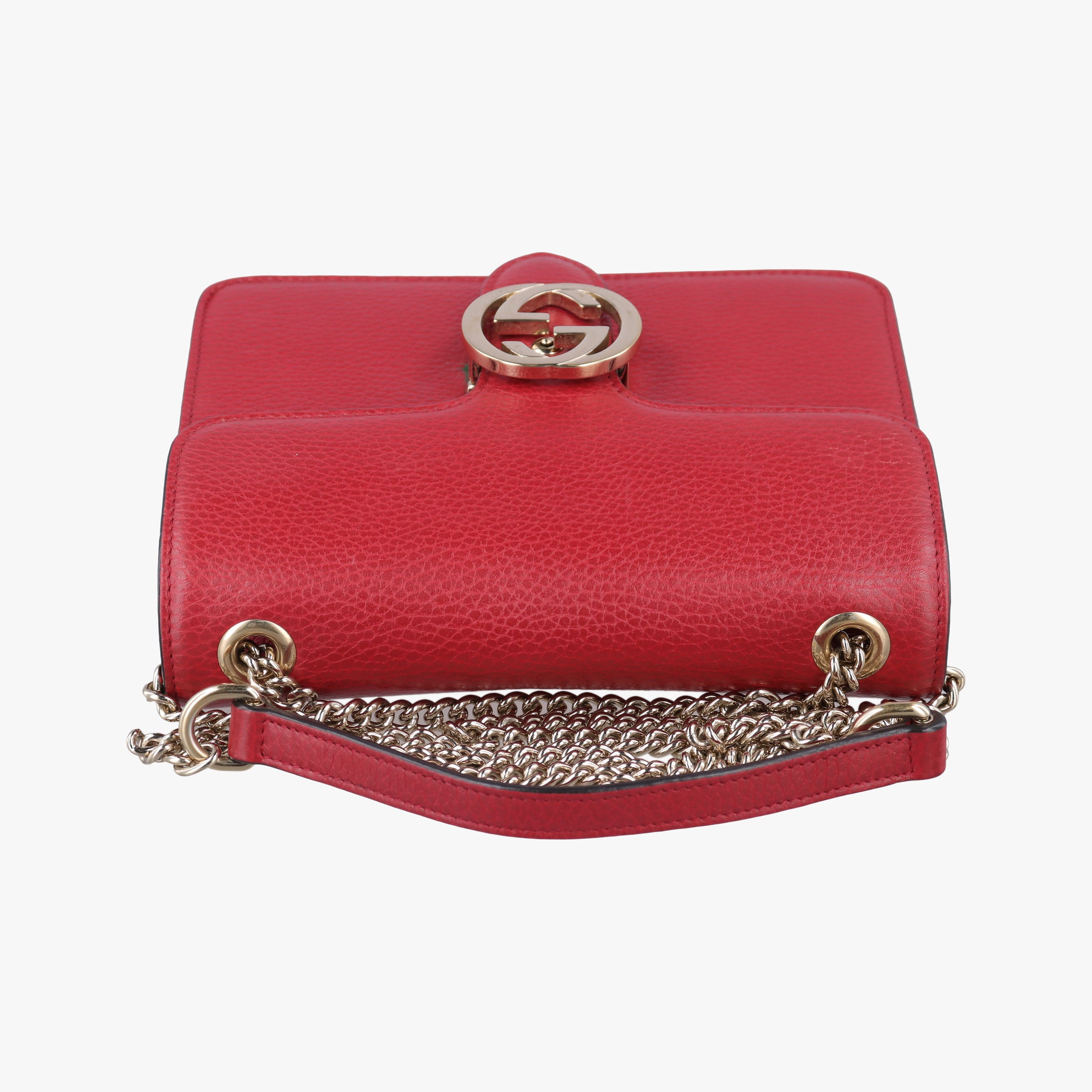 Vintage Gucci Interlocking G Red Leather 510304 shoulderbag | stylenewstar