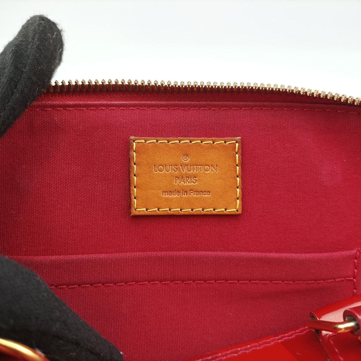 Vintage Louis Vuitton Alma BB Pommed'Amour Vernis M91593 shoulderbag | stylenewstar