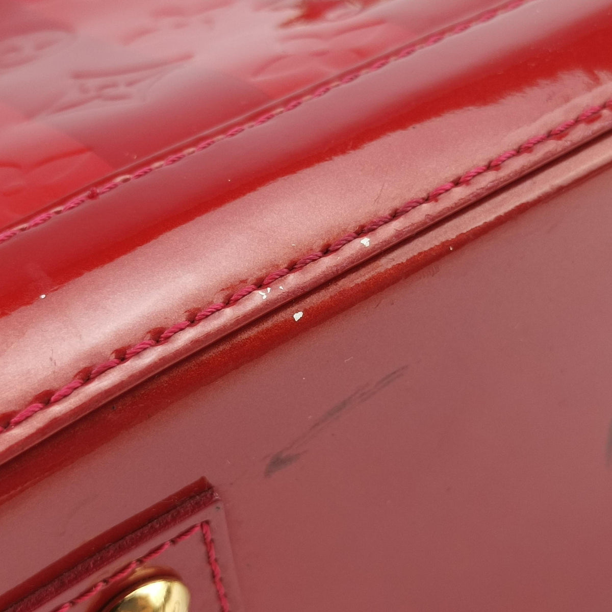 Vintage Louis Vuitton Alma BB Pommed'Amour Vernis M91593 shoulderbag | stylenewstar