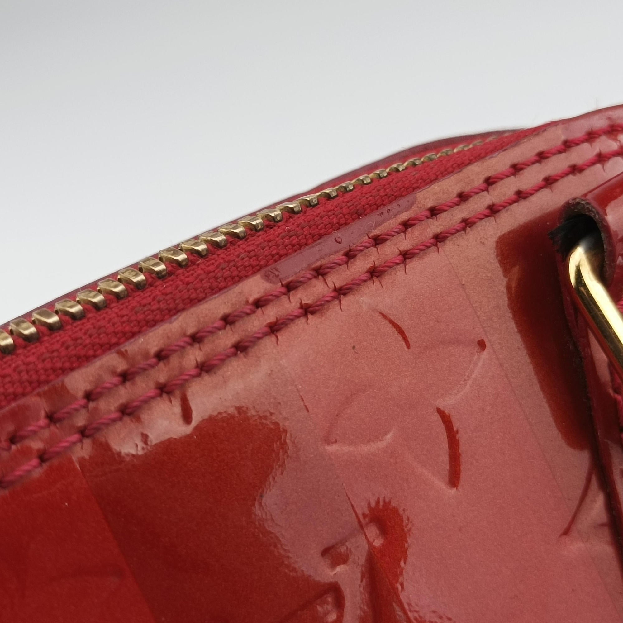 Vintage Louis Vuitton Alma BB Pommed'Amour Vernis M91593 shoulderbag | stylenewstar