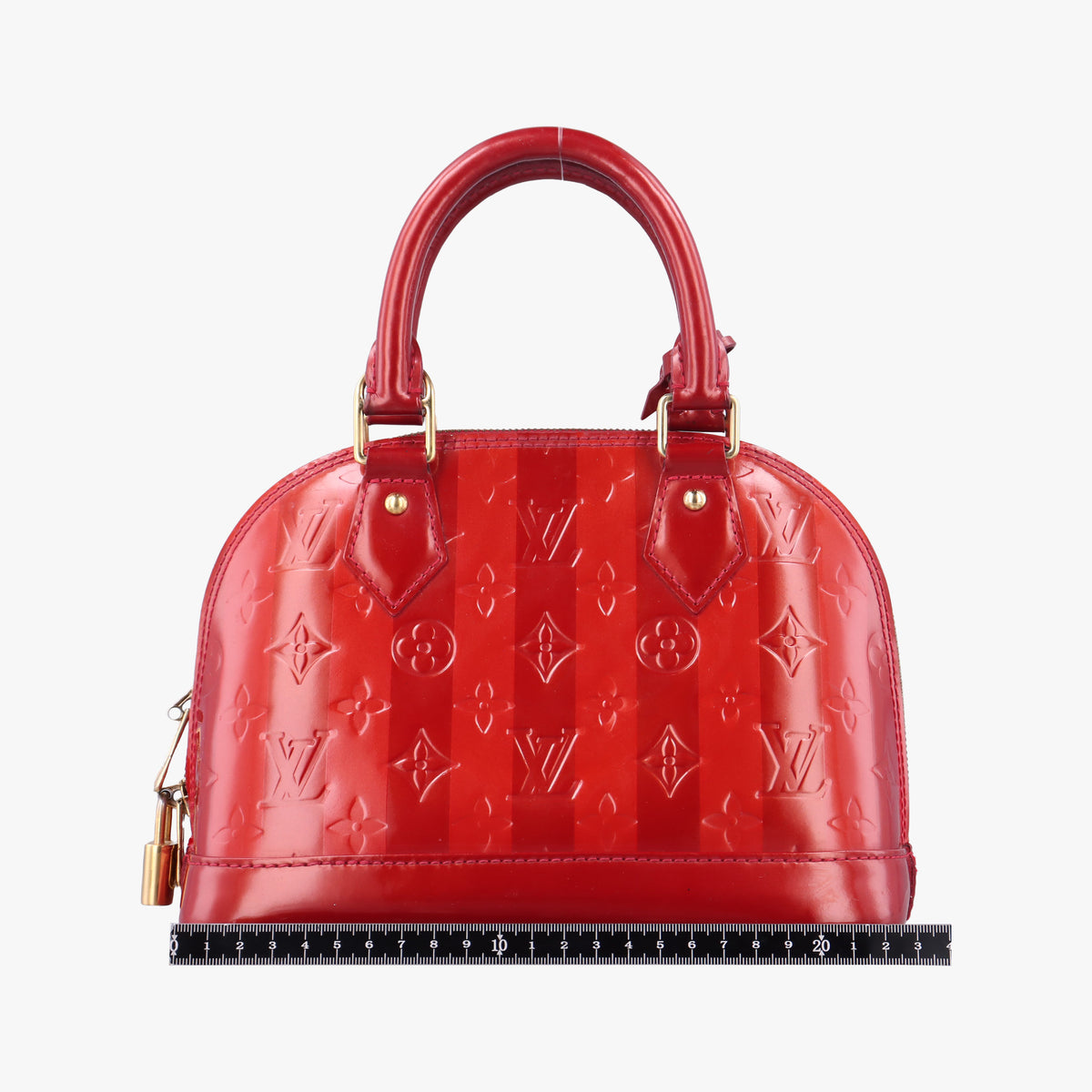 Vintage Louis Vuitton Alma BB Pommed'Amour Vernis M91593 shoulderbag | stylenewstar