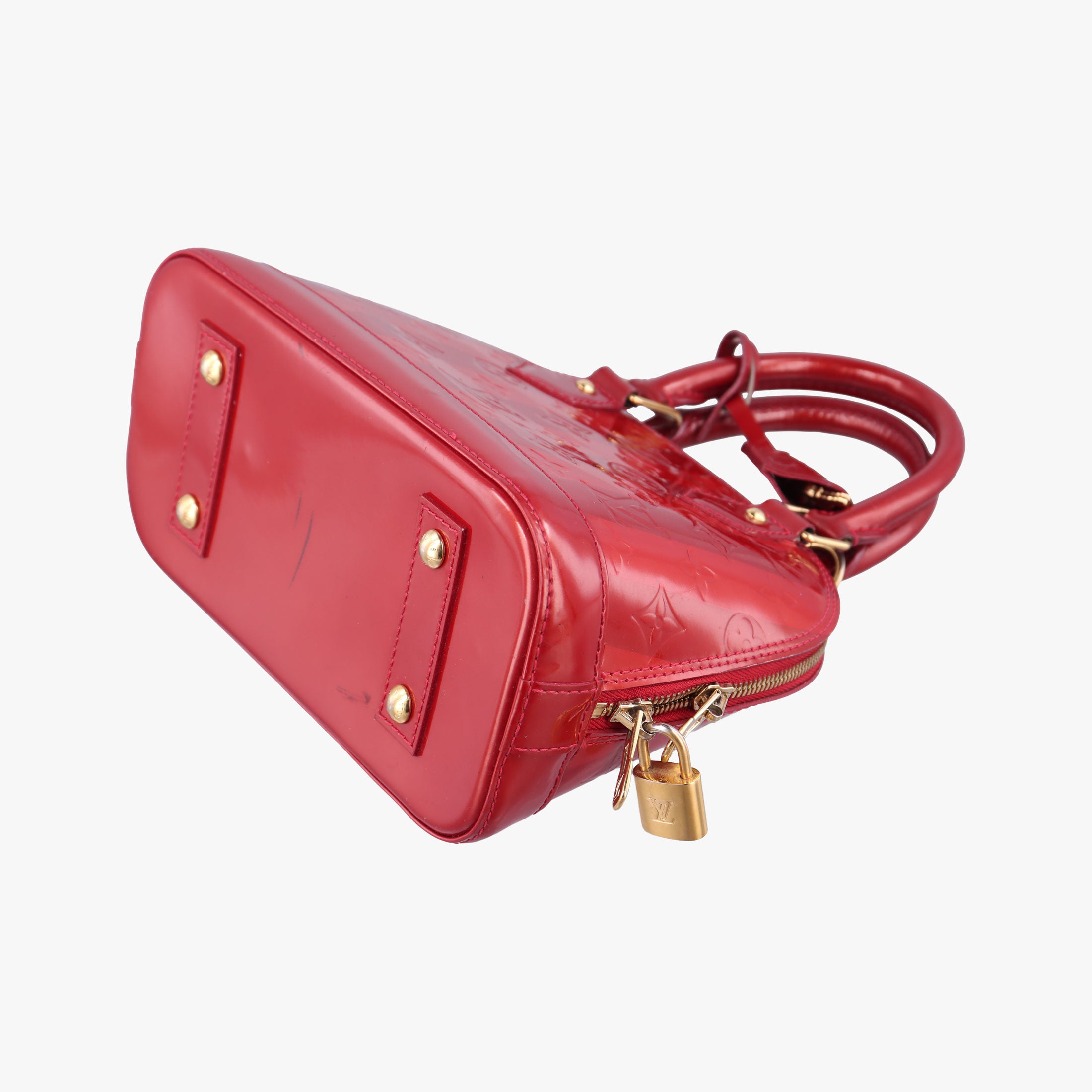 Vintage Louis Vuitton Alma BB Pommed'Amour Vernis M91593 shoulderbag | stylenewstar