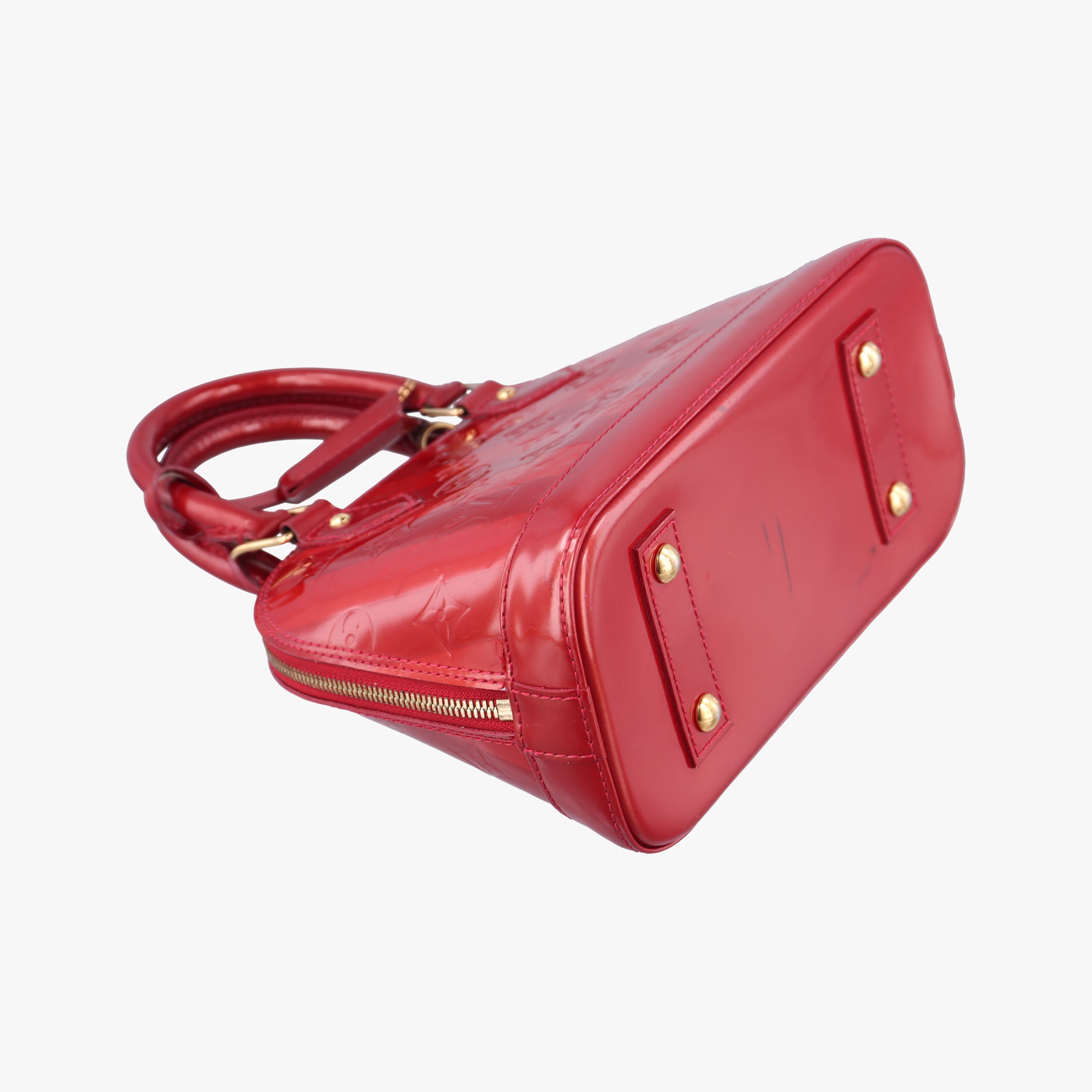 Vintage Louis Vuitton Alma BB Pommed'Amour Vernis M91593 shoulderbag | stylenewstar