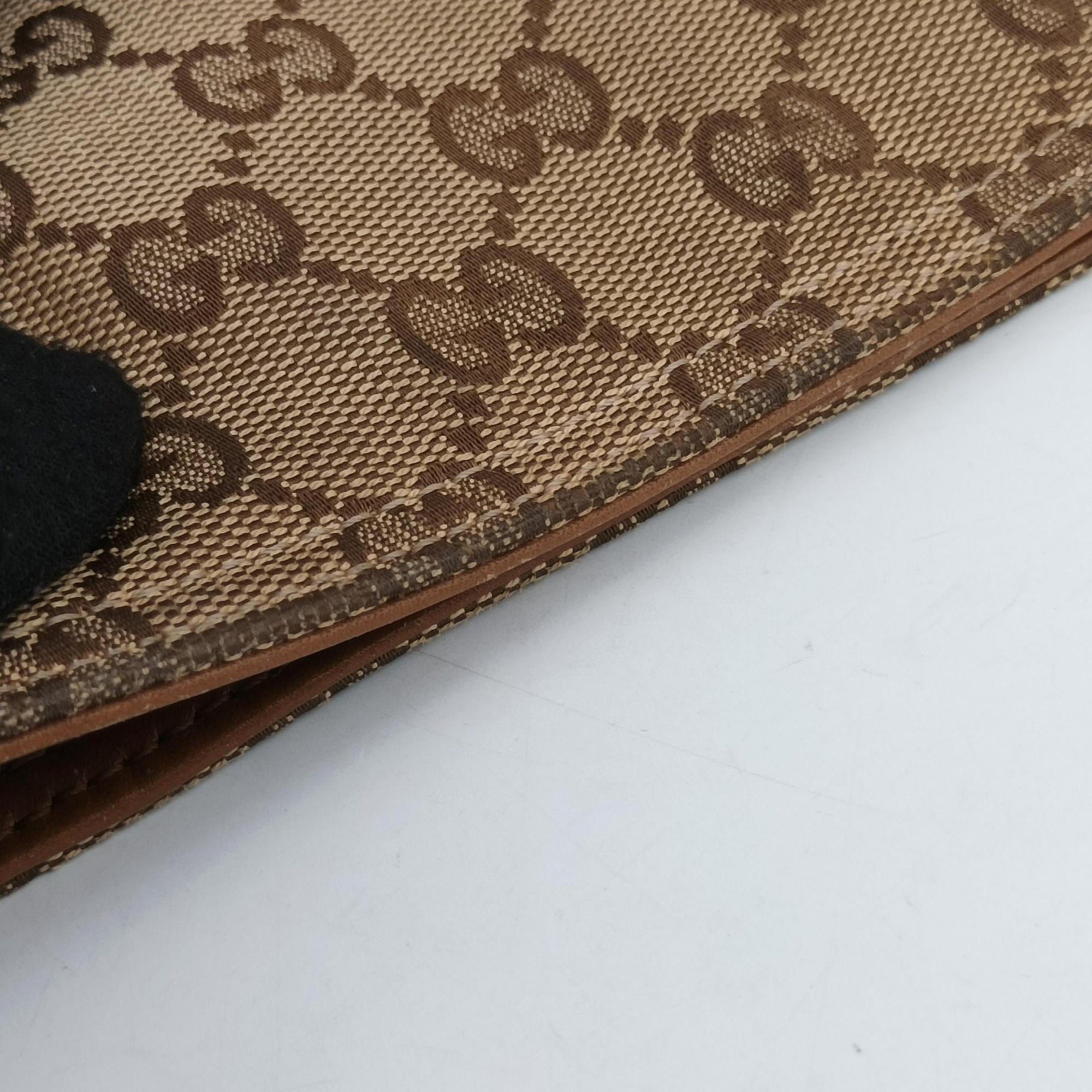 Pre-owned Gucci GG Canvas Brown canvas×leather 308930 shoulderbag | stylenewstar