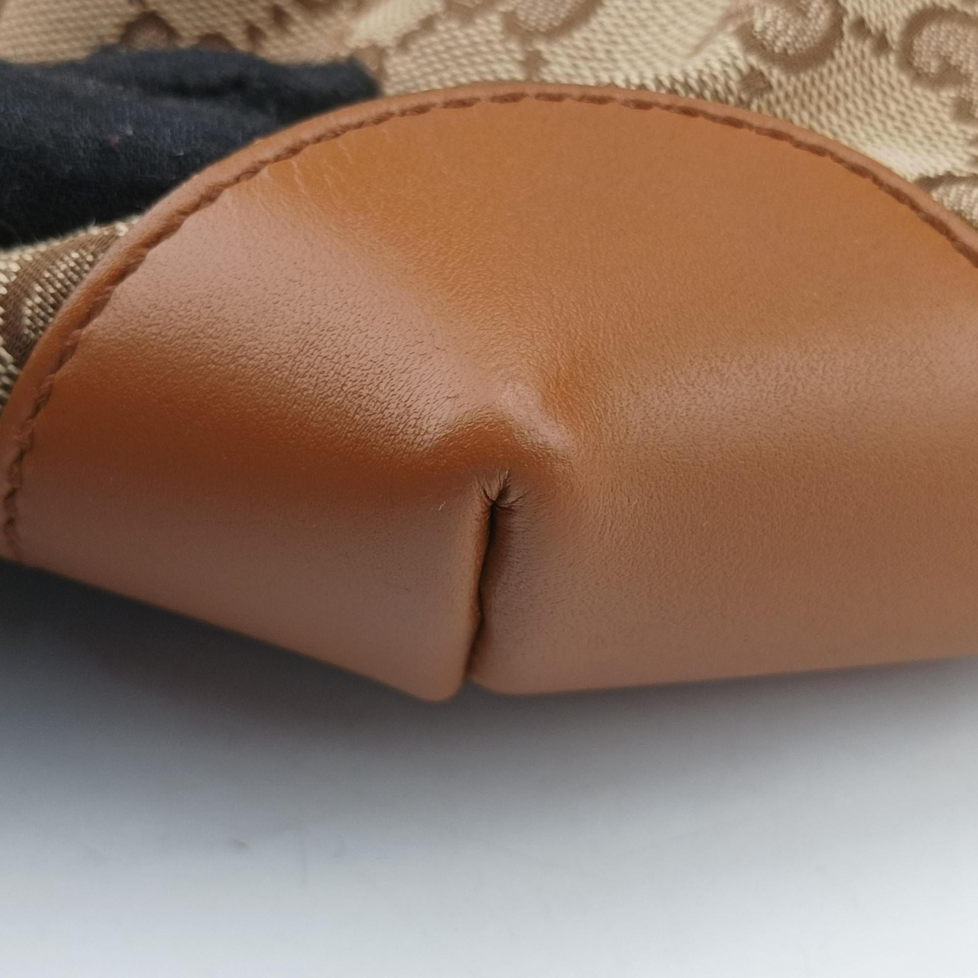 Pre-owned Gucci GG Canvas Brown canvas×leather 308930 shoulderbag | stylenewstar
