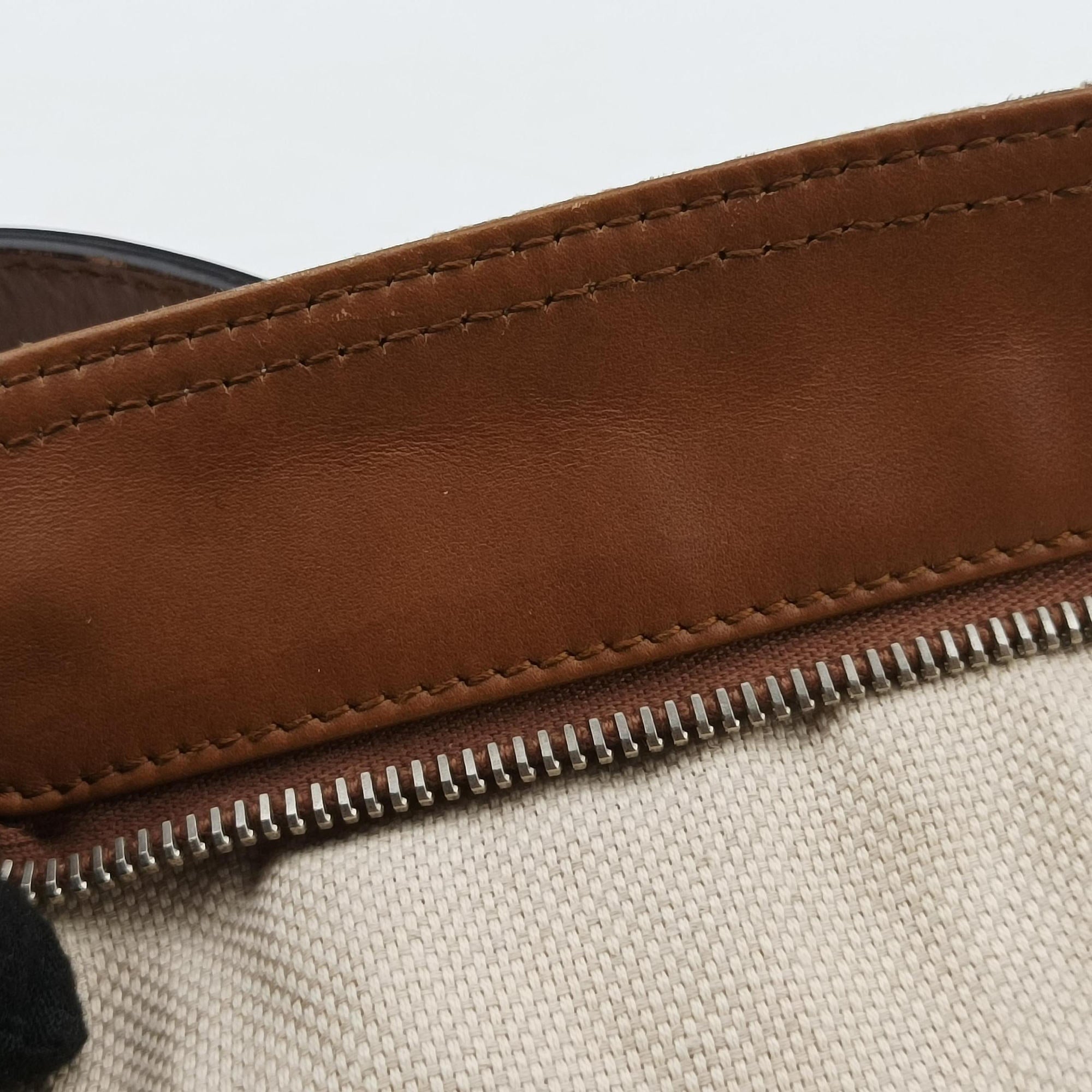 Pre-owned Gucci GG Canvas Brown canvas×leather 308930 shoulderbag | stylenewstar