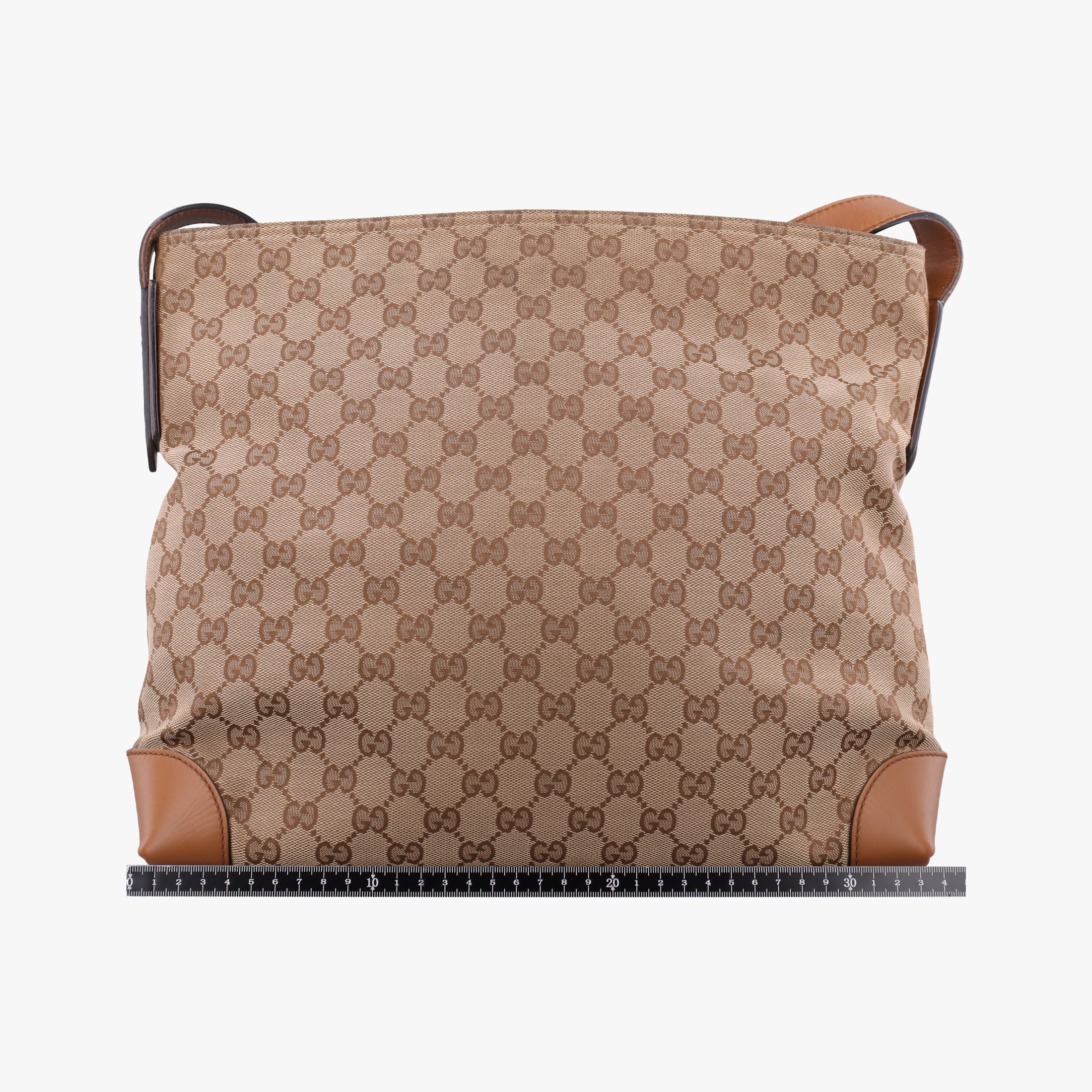 Pre-owned Gucci GG Canvas Brown canvas×leather 308930 shoulderbag | stylenewstar