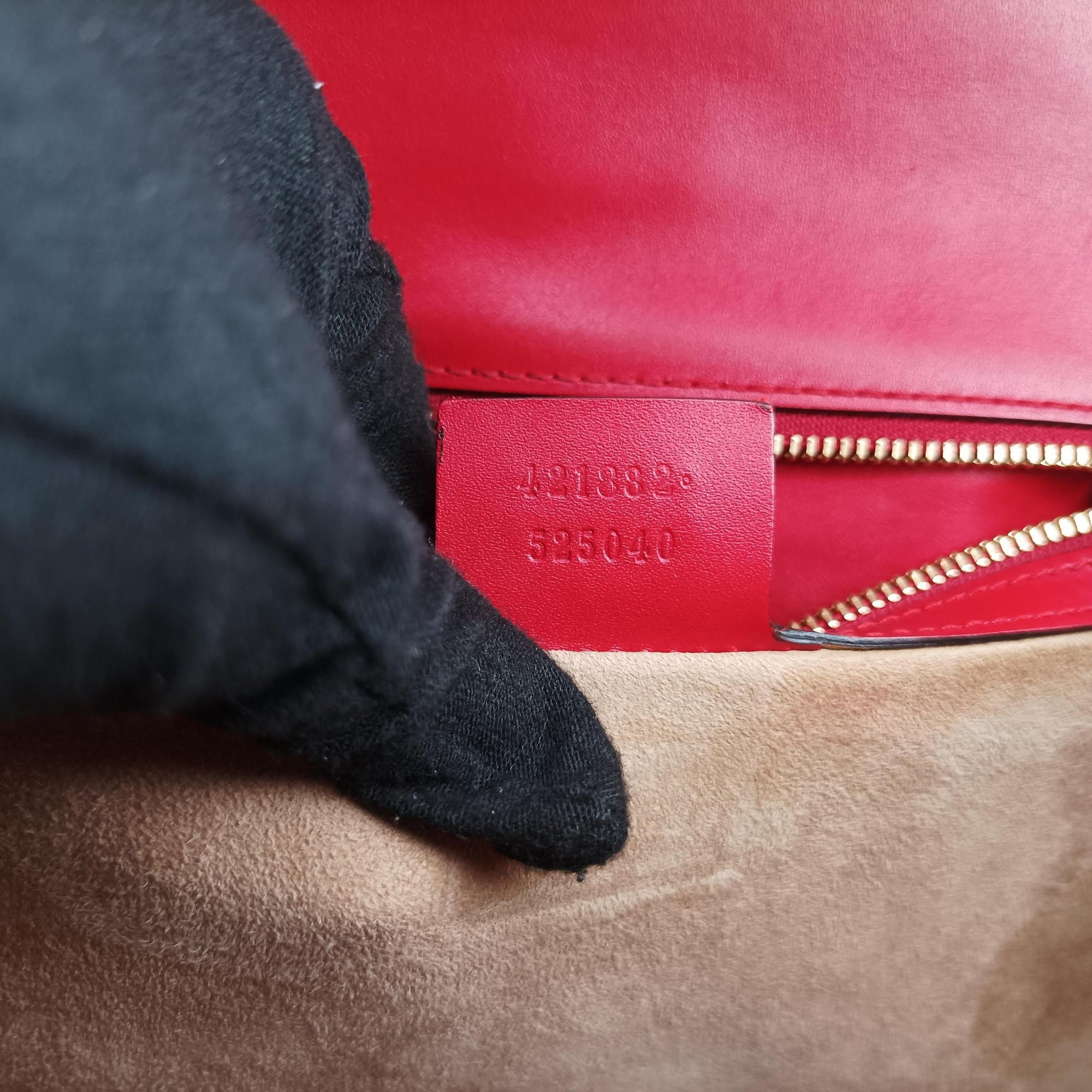Vintage Gucci Sylvie Red×navy Leather 421882 shoulderbag | stylenewstar