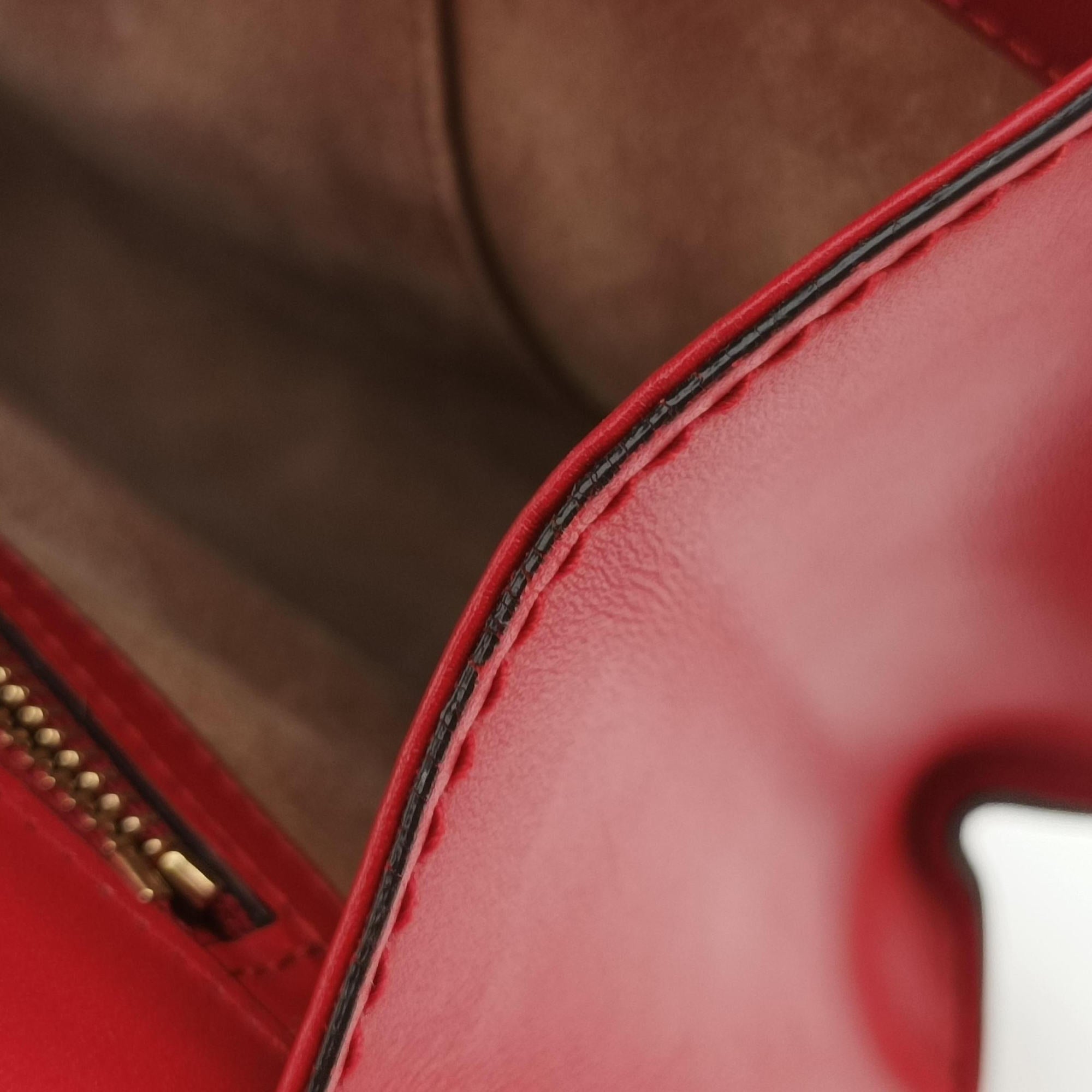 Vintage Gucci Sylvie Red×navy Leather 421882 shoulderbag | stylenewstar