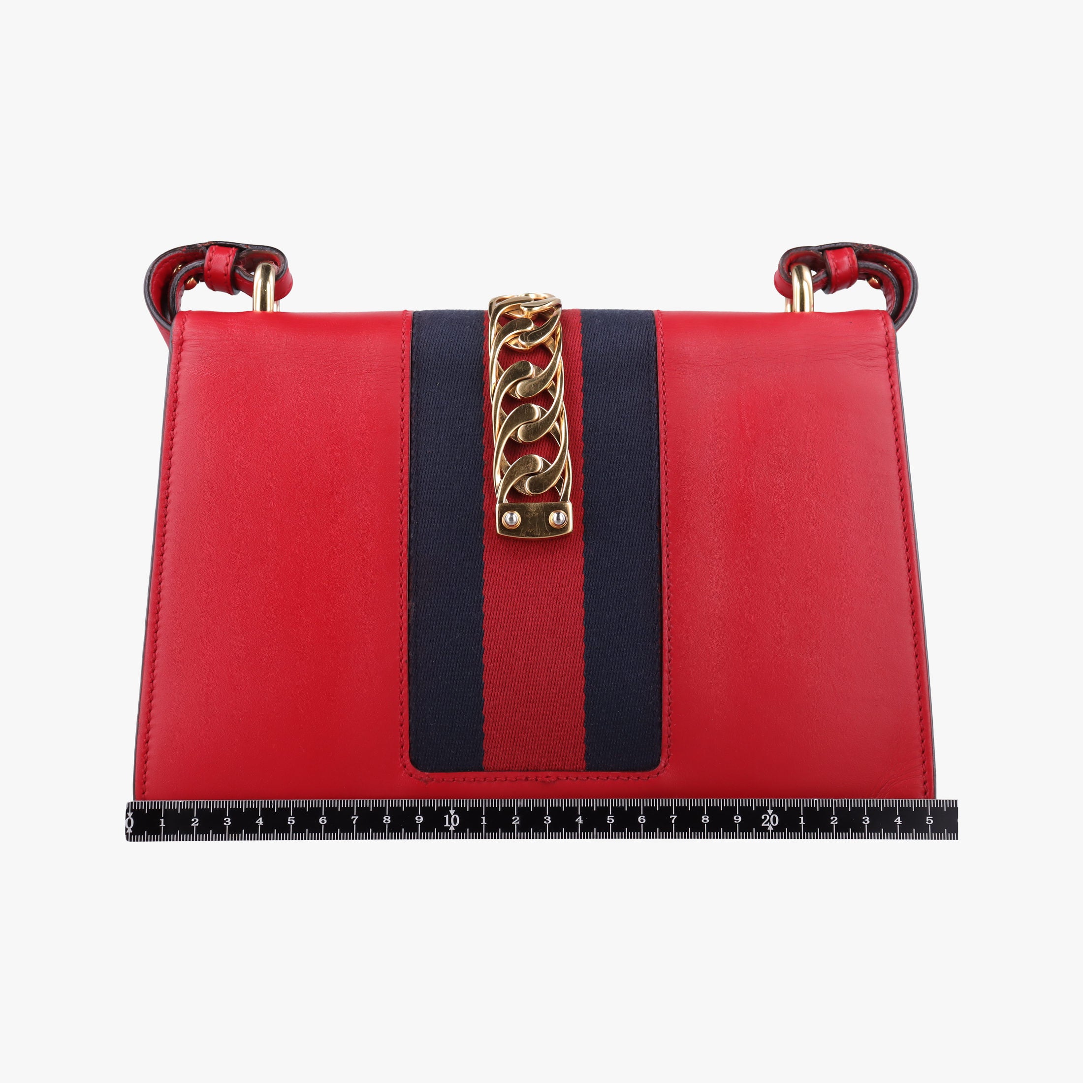 Vintage Gucci Sylvie Red×navy Leather 421882 shoulderbag | stylenewstar