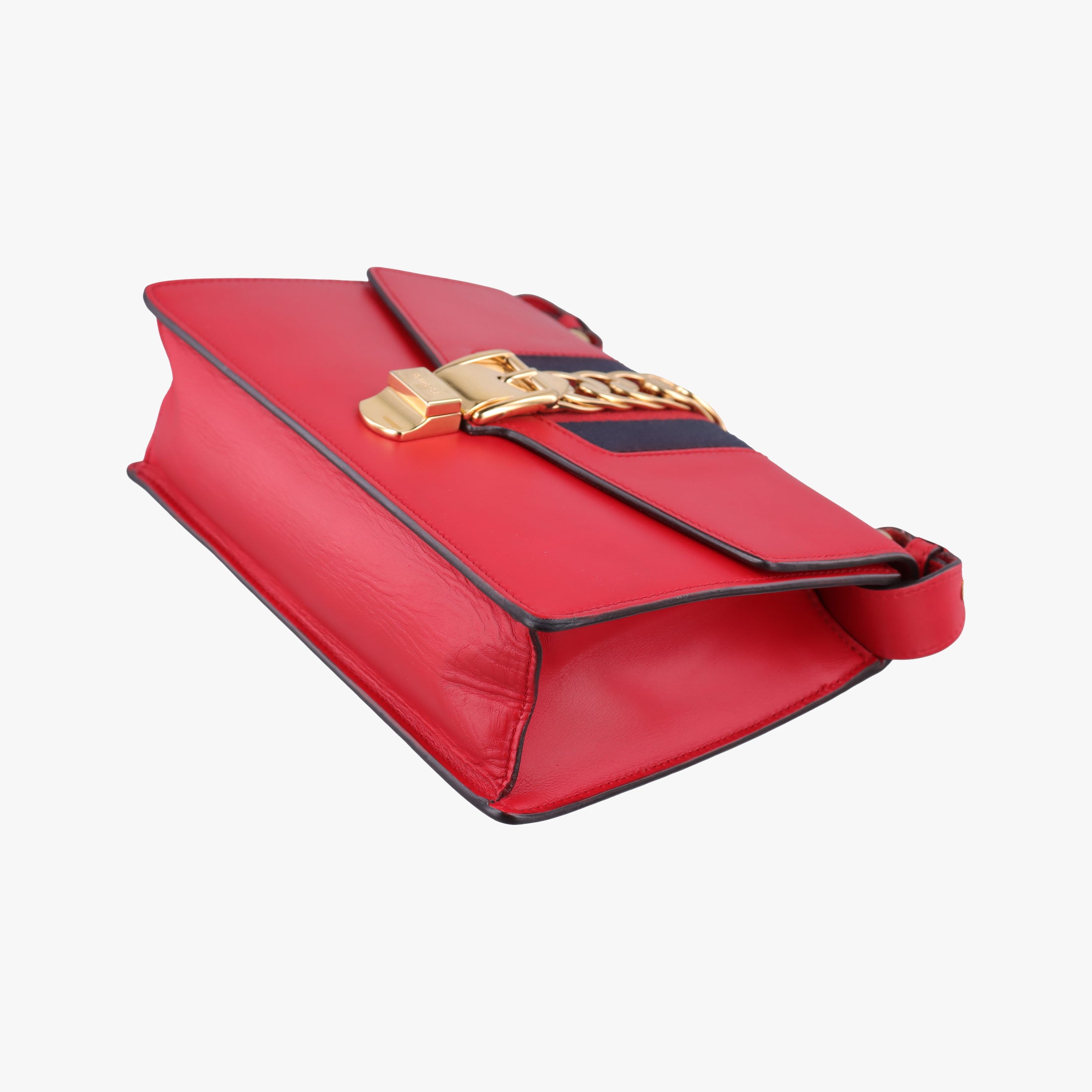 Vintage Gucci Sylvie Red×navy Leather 421882 shoulderbag | stylenewstar