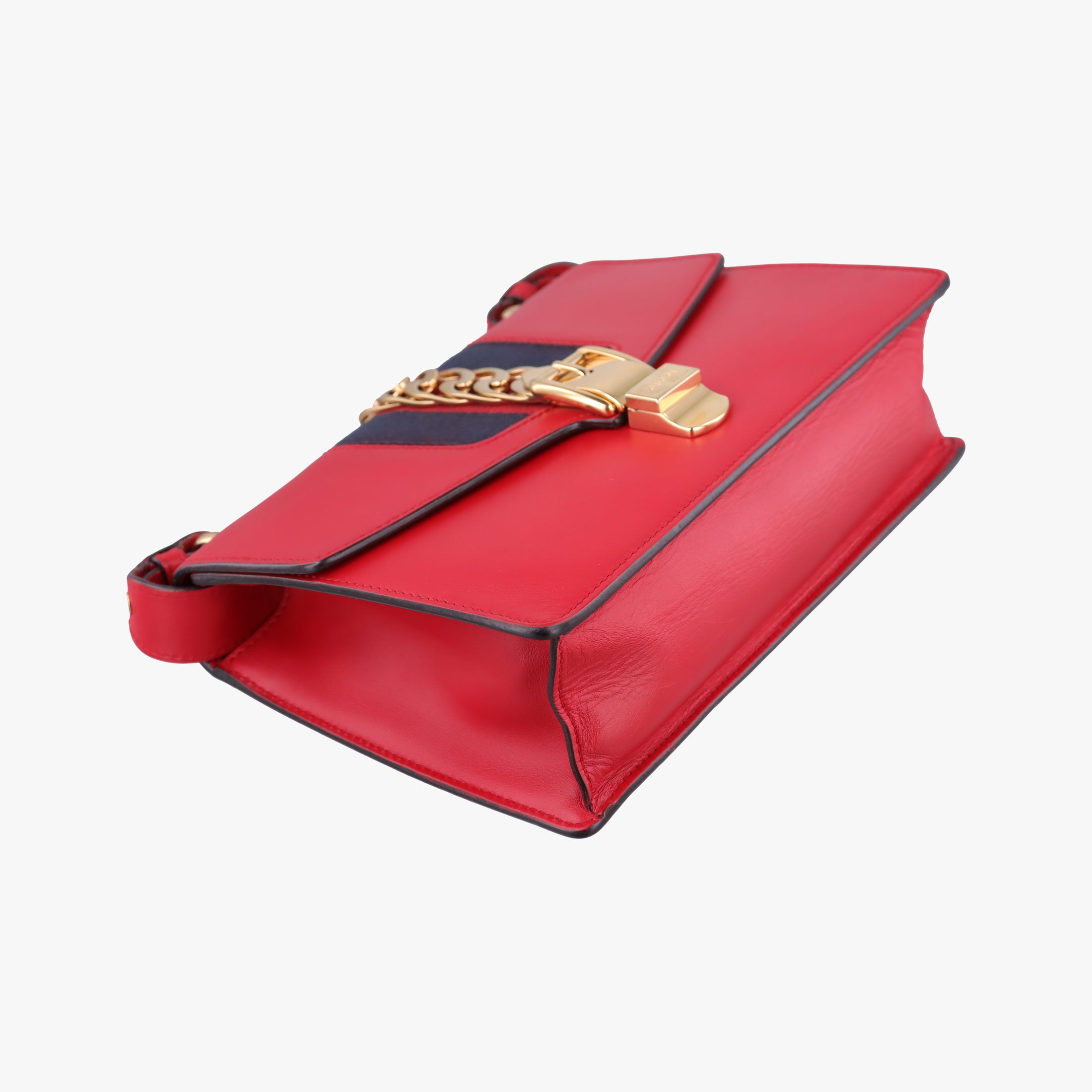 Vintage Gucci Sylvie Red×navy Leather 421882 shoulderbag | stylenewstar