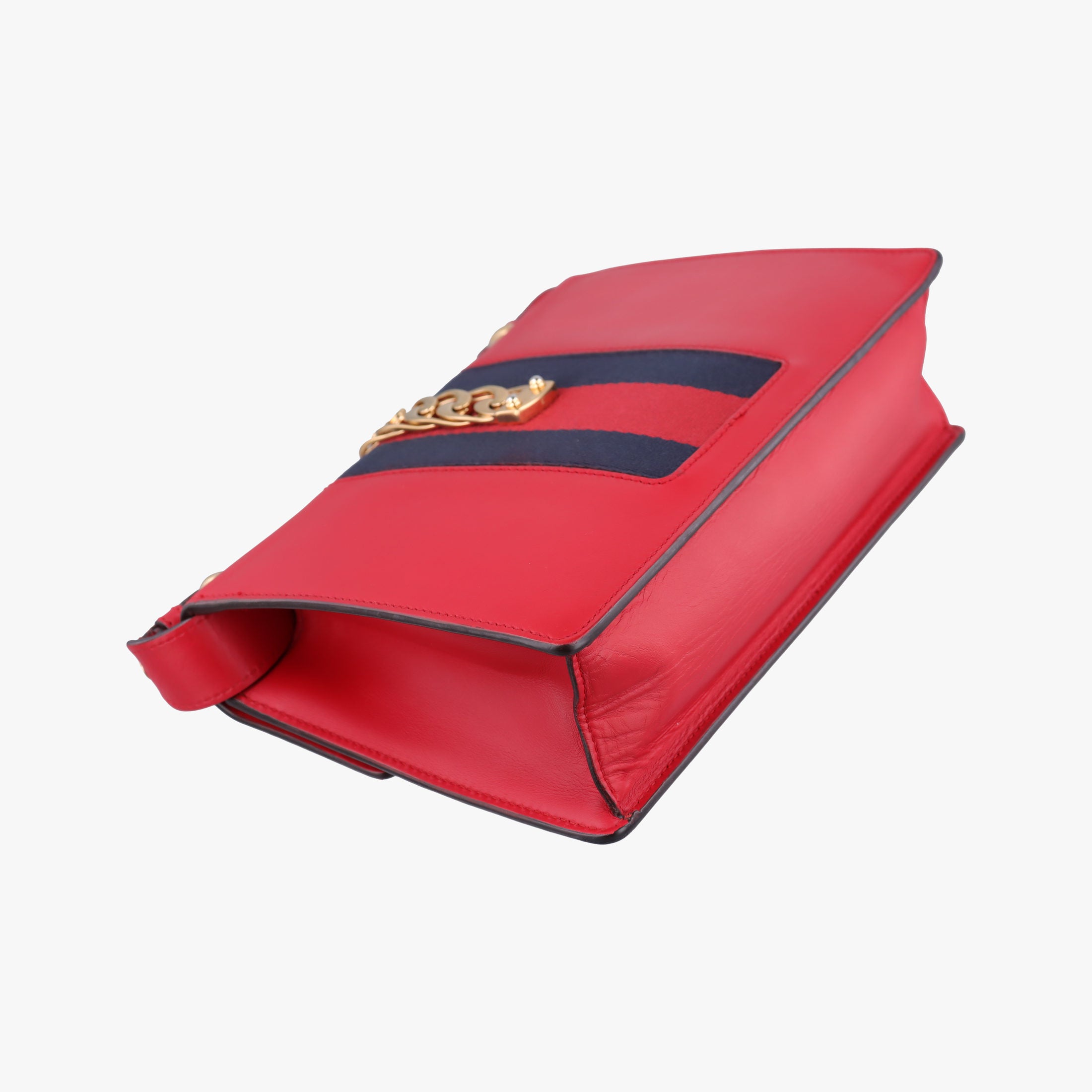 Vintage Gucci Sylvie Red×navy Leather 421882 shoulderbag | stylenewstar