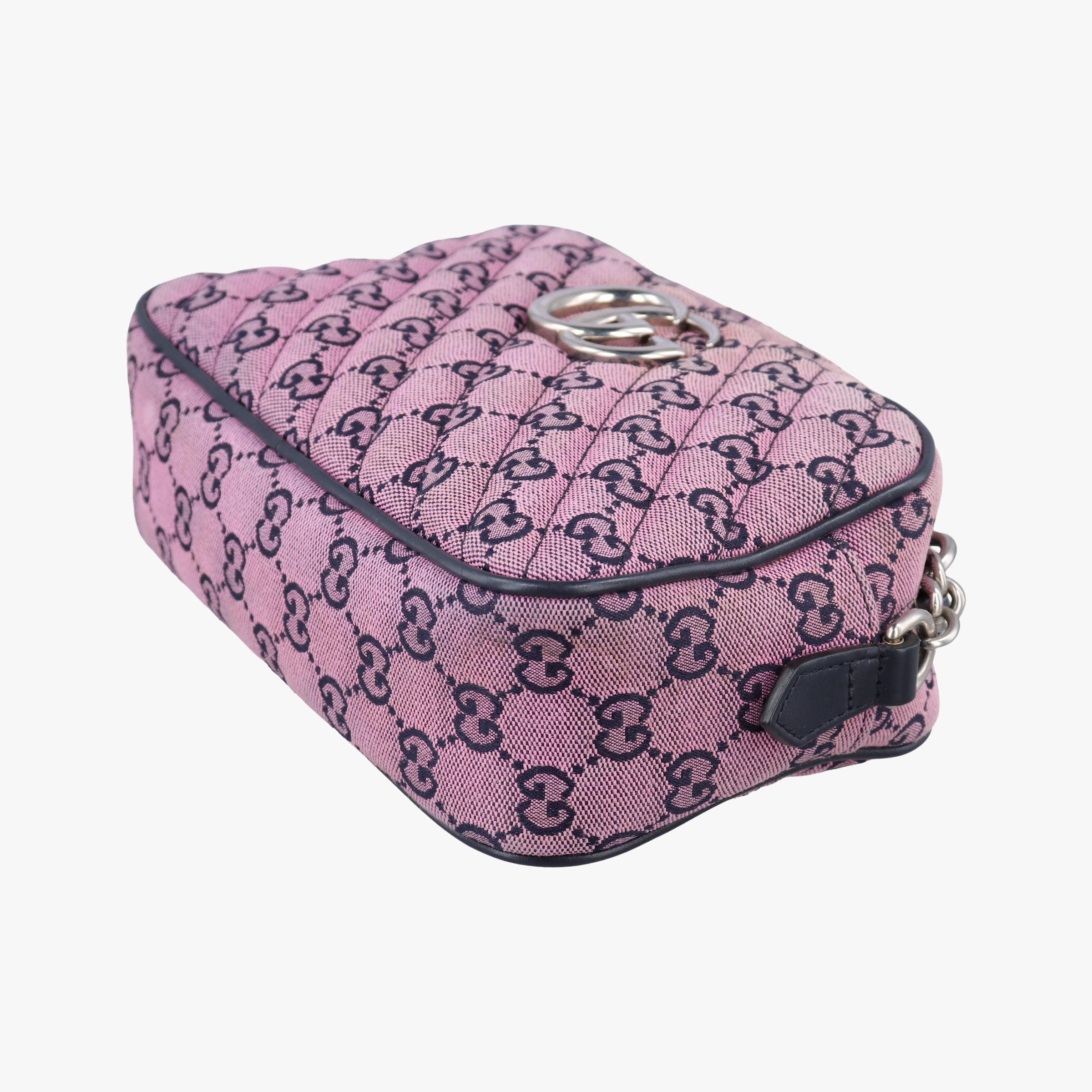 Pre-owned Gucci GG Marmont Purple canvas 447632 shoulderbag | stylenewstar