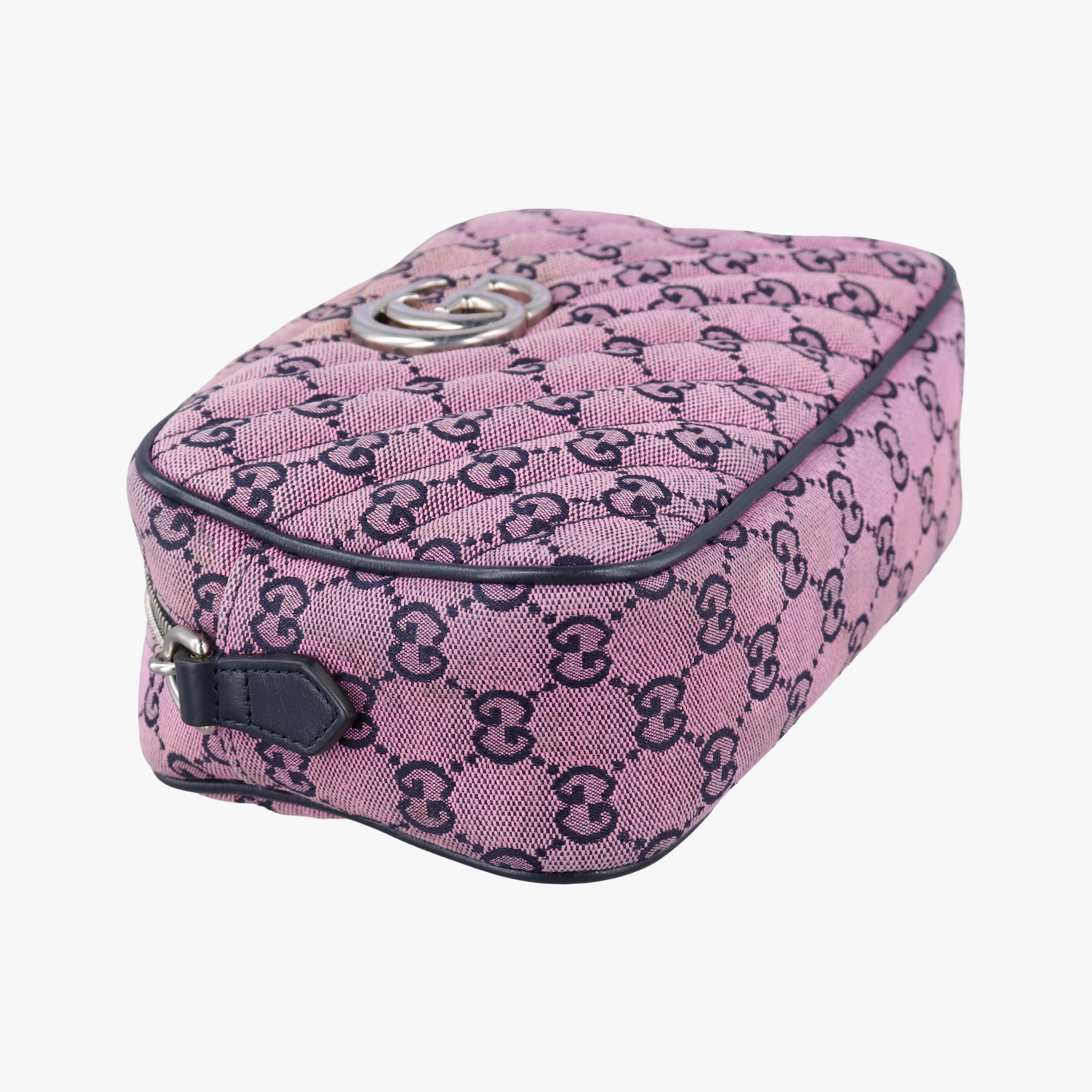 Pre-owned Gucci GG Marmont Purple canvas 447632 shoulderbag | stylenewstar