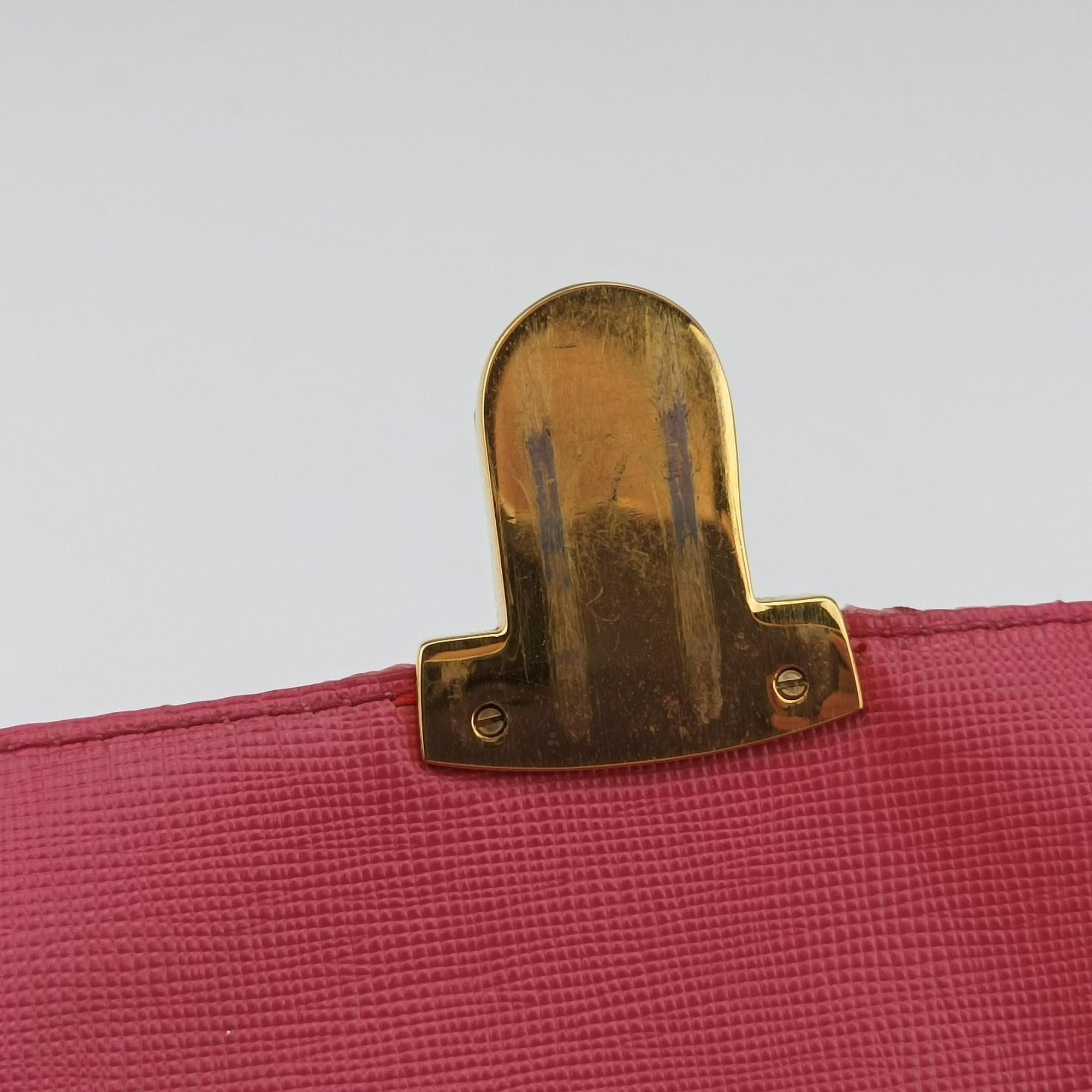 Pre-owned Prada Chain Quilting Flap Pink nylon  shoulderbag | stylenewstar