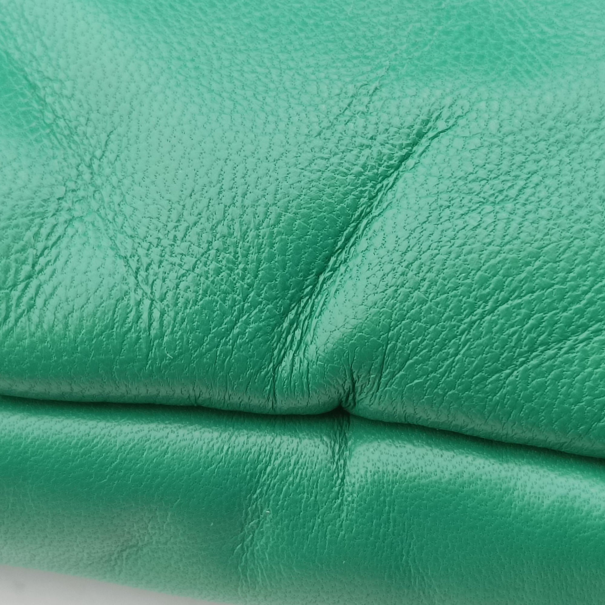 Vintage Prada triangle mini Green Leather  shoulderbag | stylenewstar