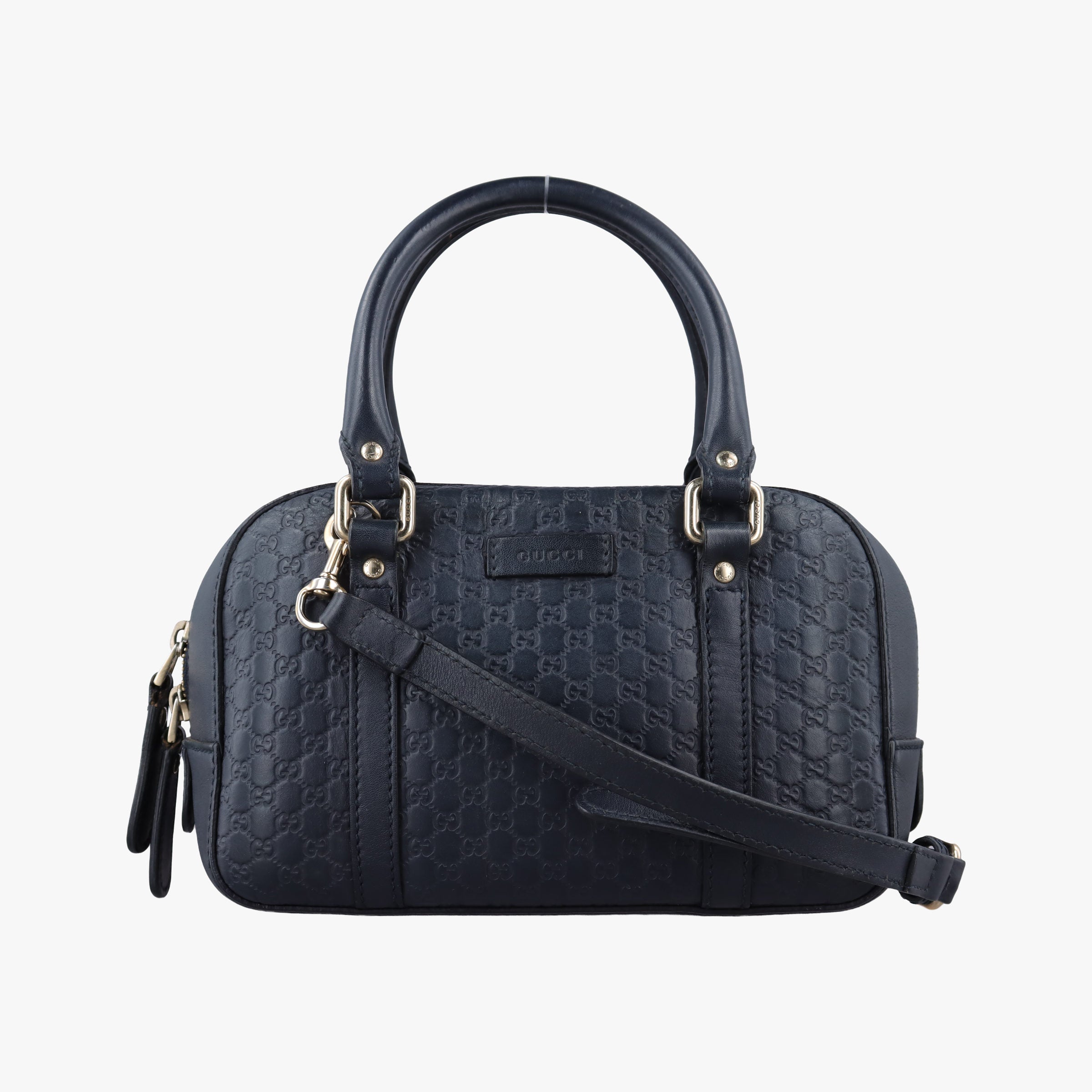 Pre-owned Gucci Microguccissima Navy Leather 510289 shoulderbag | stylenewstar