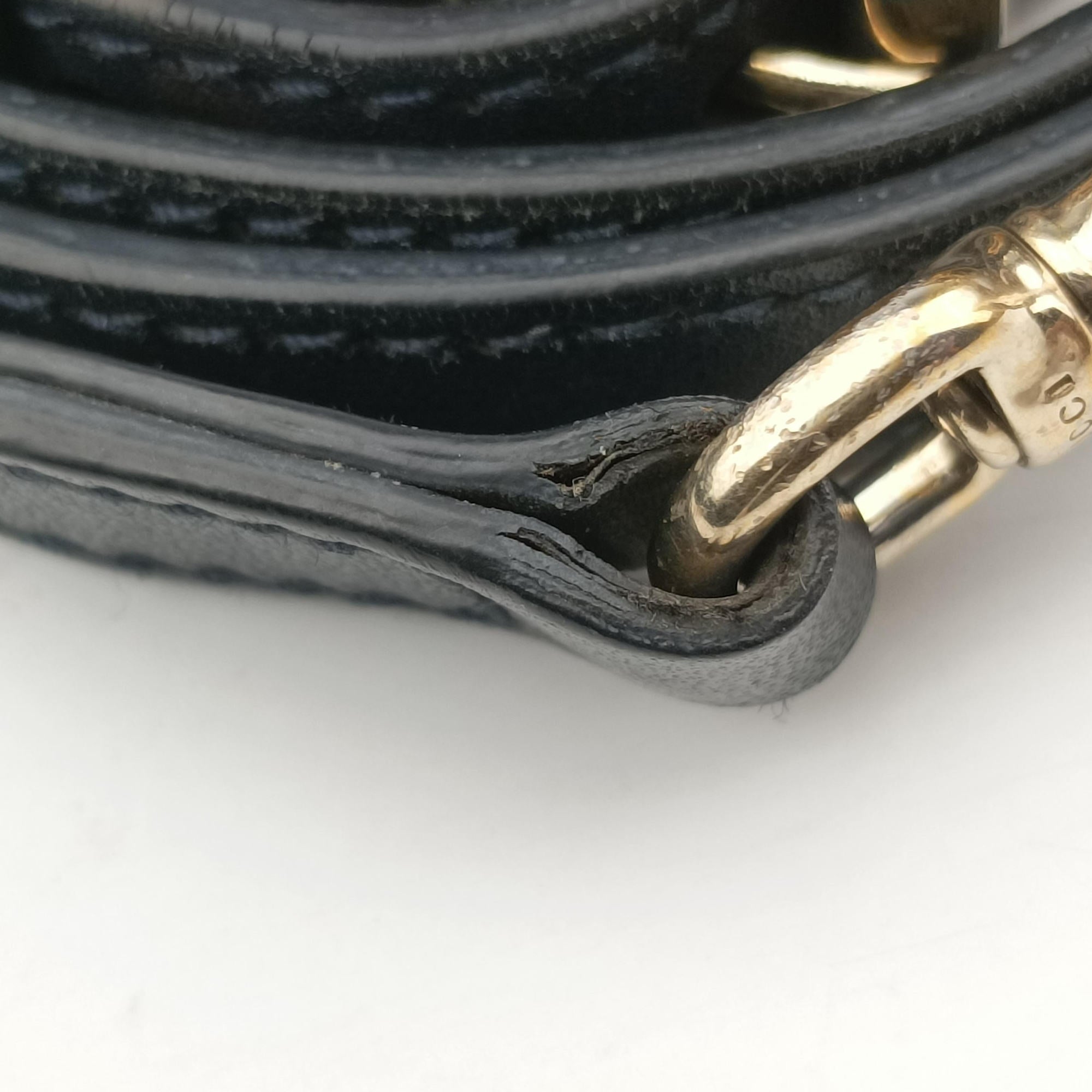 Pre-owned Gucci Microguccissima Navy Leather 510289 shoulderbag | stylenewstar